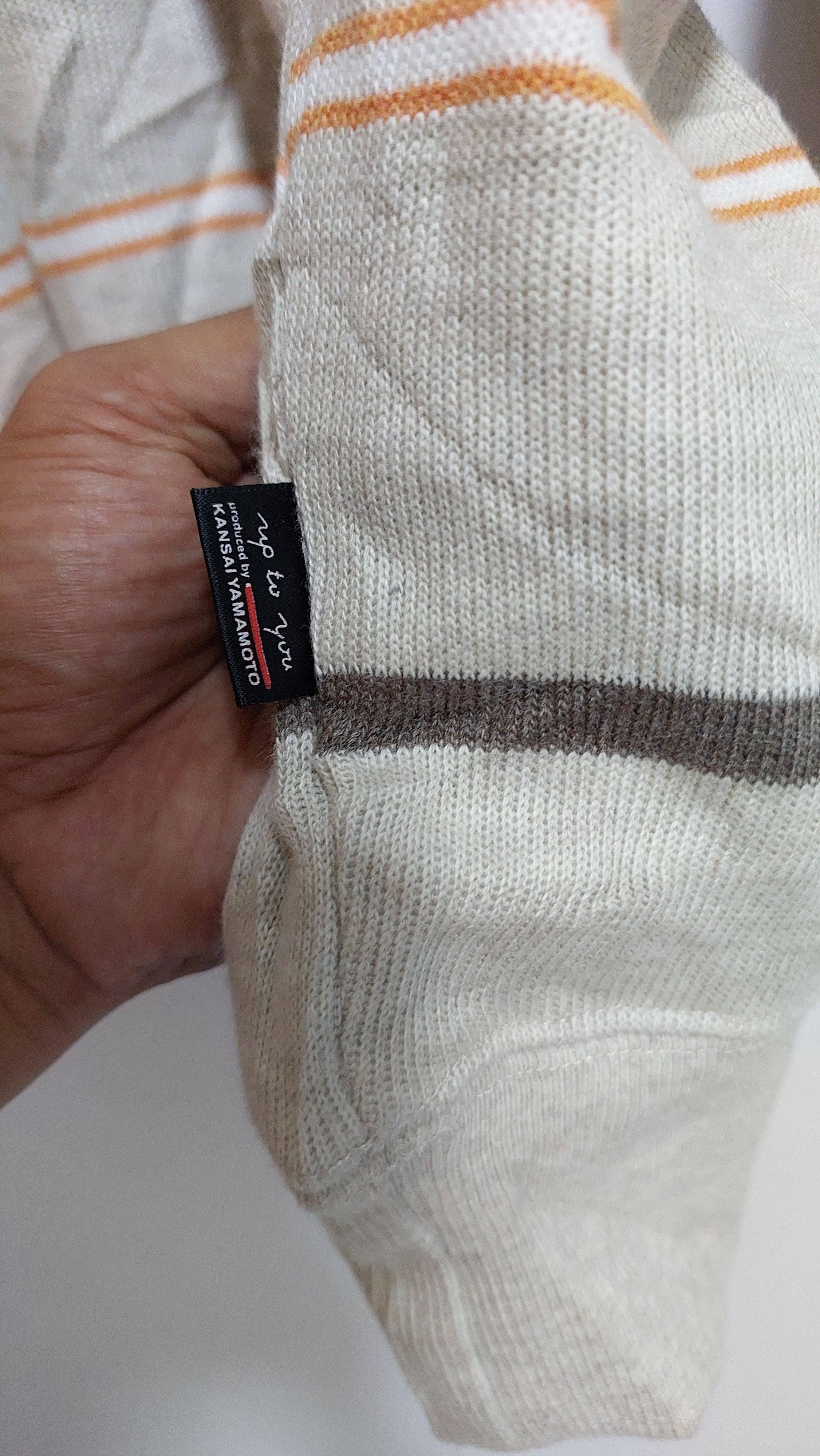 Japanese Brand × Kansai Yamamoto KANSAI YAMAMOTO HALF ZIPPER SWEATSHIRTS SWEATER Size US L / EU 52-54 / 3 - 12 Thumbnail