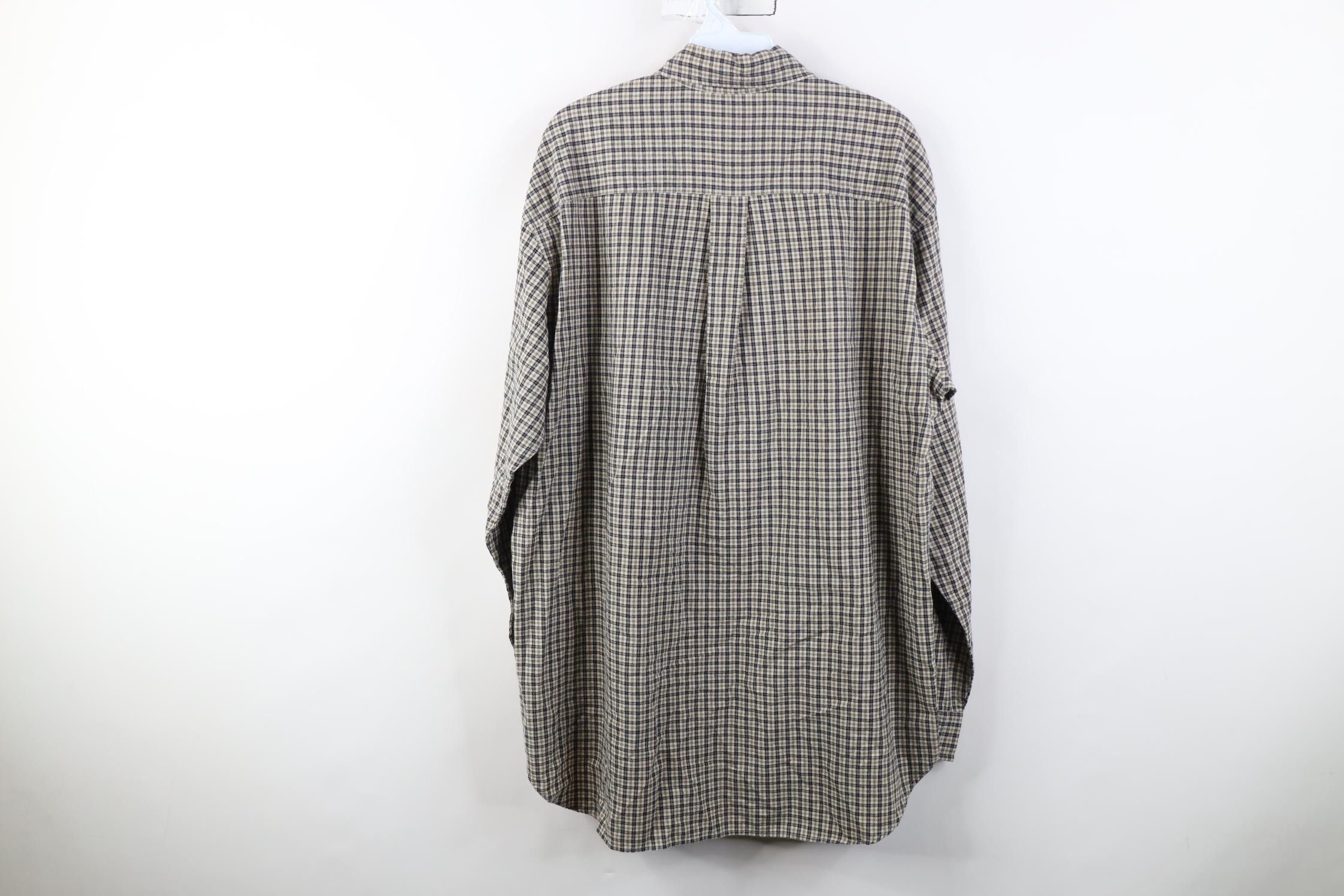J.Crew Vintage 90s J Crew Collared Button Down Shirt Plaid Cotton Size US M / EU 48-50 / 2 - 9 Thumbnail