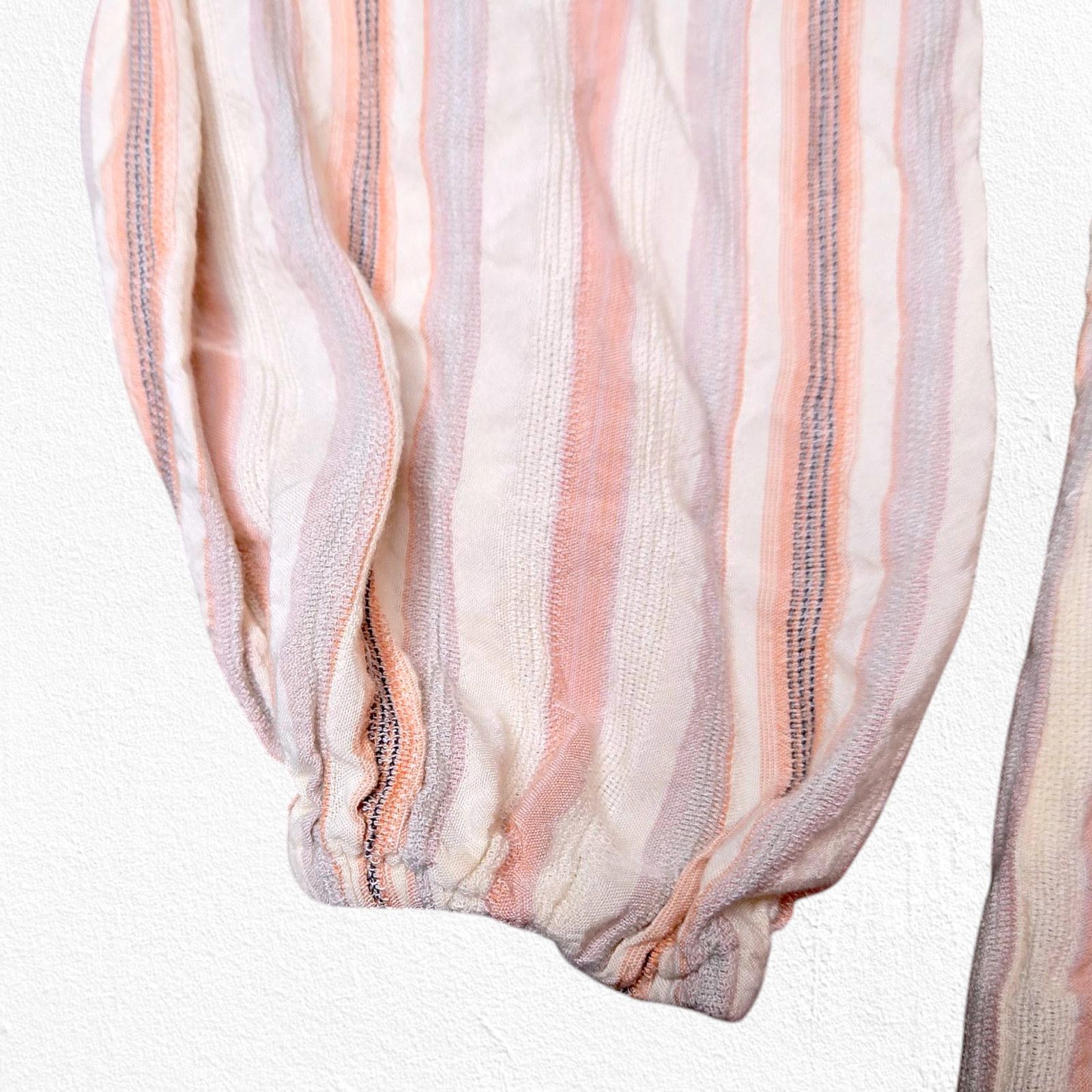 Paige Paige Pink Ivory Boho Striped Jovannie Blouse Size Medium Size M / US 6-8 / IT 42-44 - 7 Thumbnail