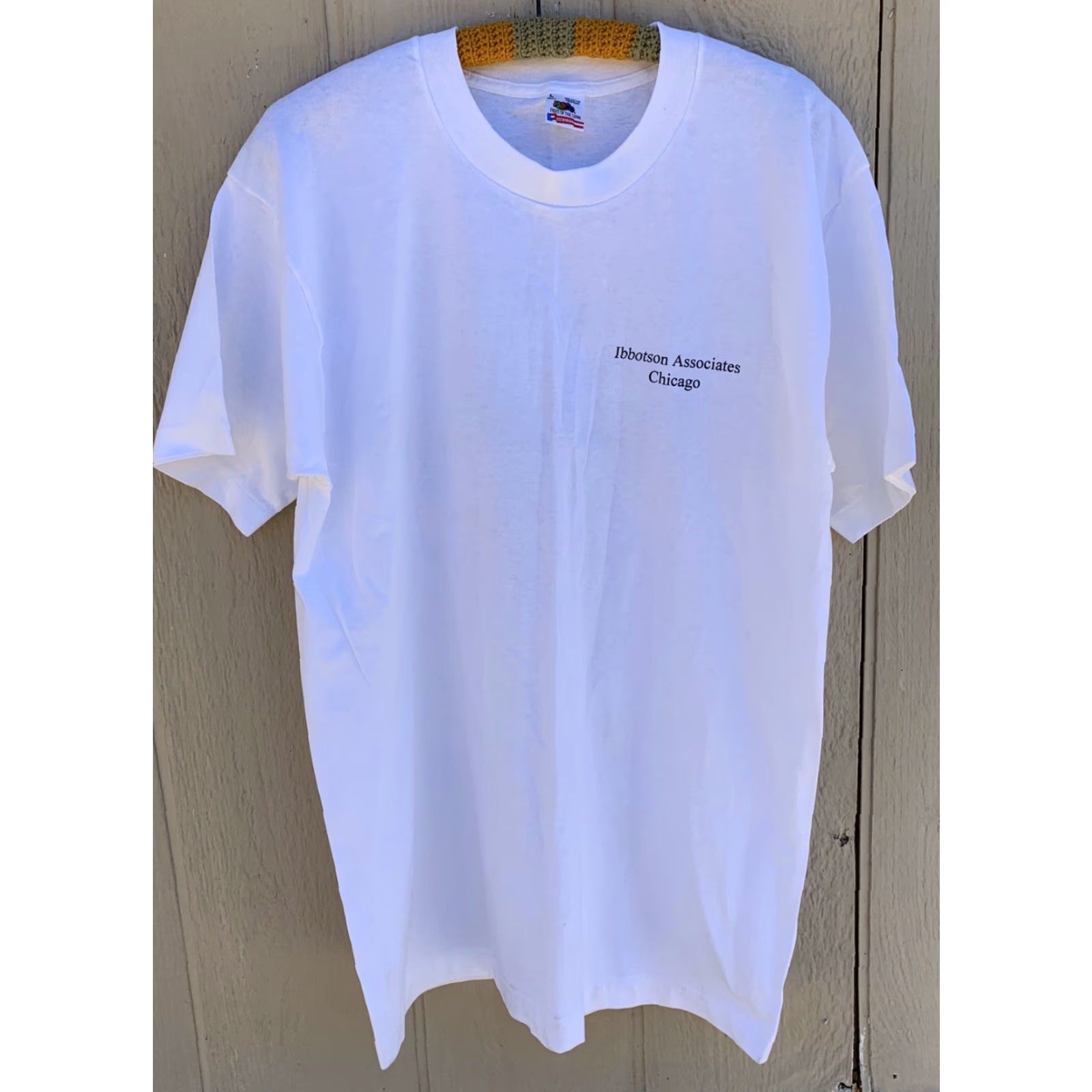 Fruit Of The Loom VINTAGE EnCORR by Ibbotson Development Team T-Shirt Unisex L 1990s White 100% Cotton Short Sleeve Graphic Tee USA Mens/Womens Size US L / EU 52-54 / 3 - 3 Thumbnail
