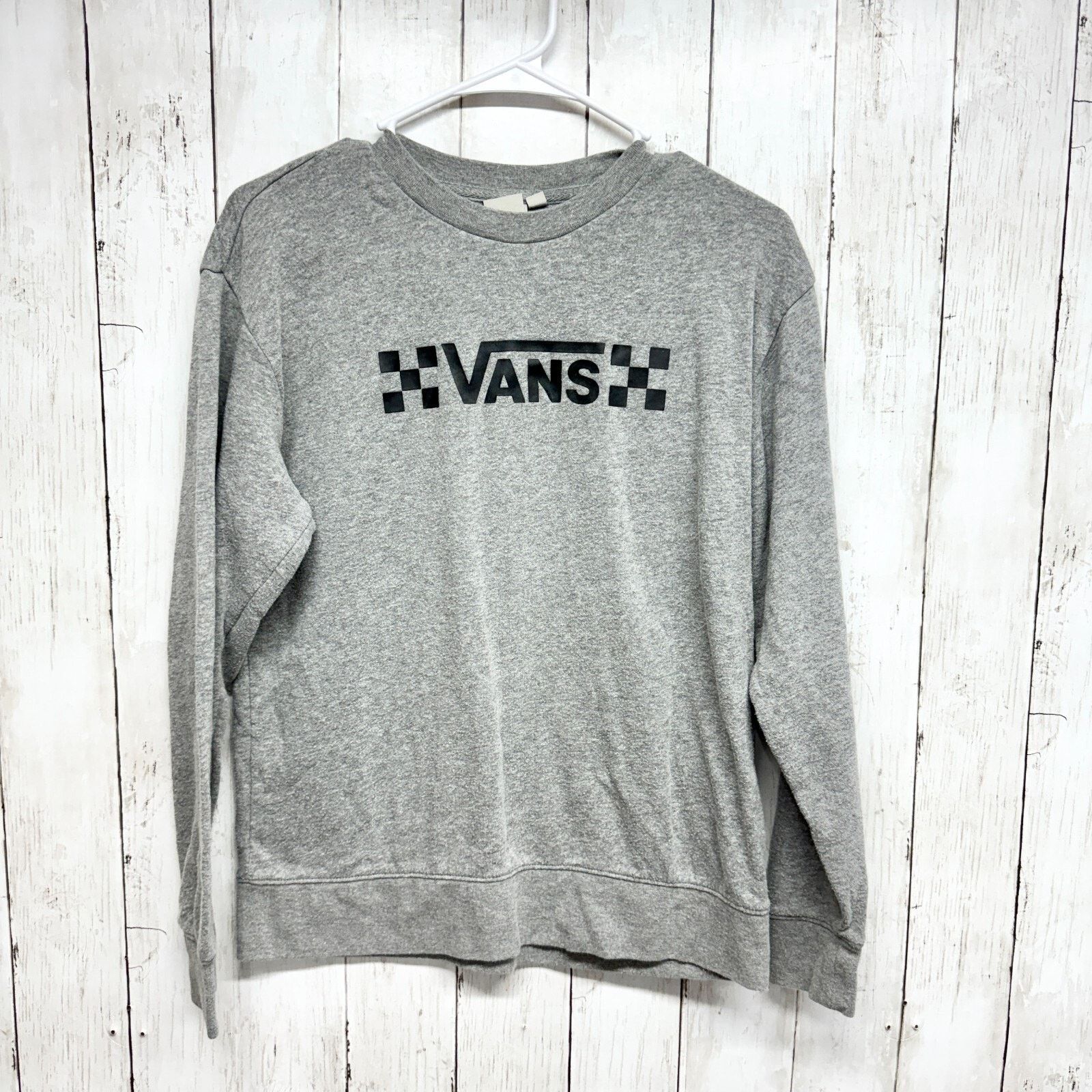 Vans Vans Sweater Sz XS Crewneck Long Sleeve Cotton Graphic Grey Size XS / US 0-2 / IT 36-38 - 1 Thumbnail