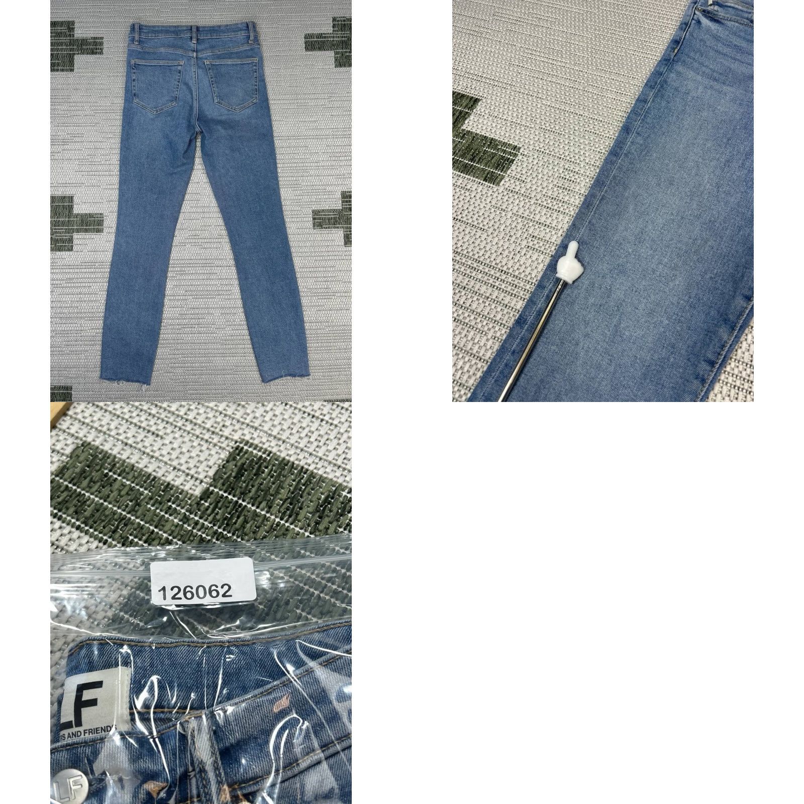 Vintage Lovers & Friends Jeans Womens 26 Skinny Light Wash Denim Stretch Blue Size 26" / US 2 / IT 38 - 9 Thumbnail