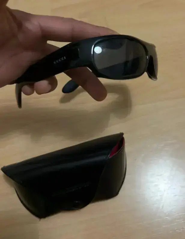 Gucci × Tom Ford × Vintage GUCCI Sunglasses Shield Rimless Wrap Ski Mask Tom Ford Era Size ONE SIZE - 1 Thumbnail
