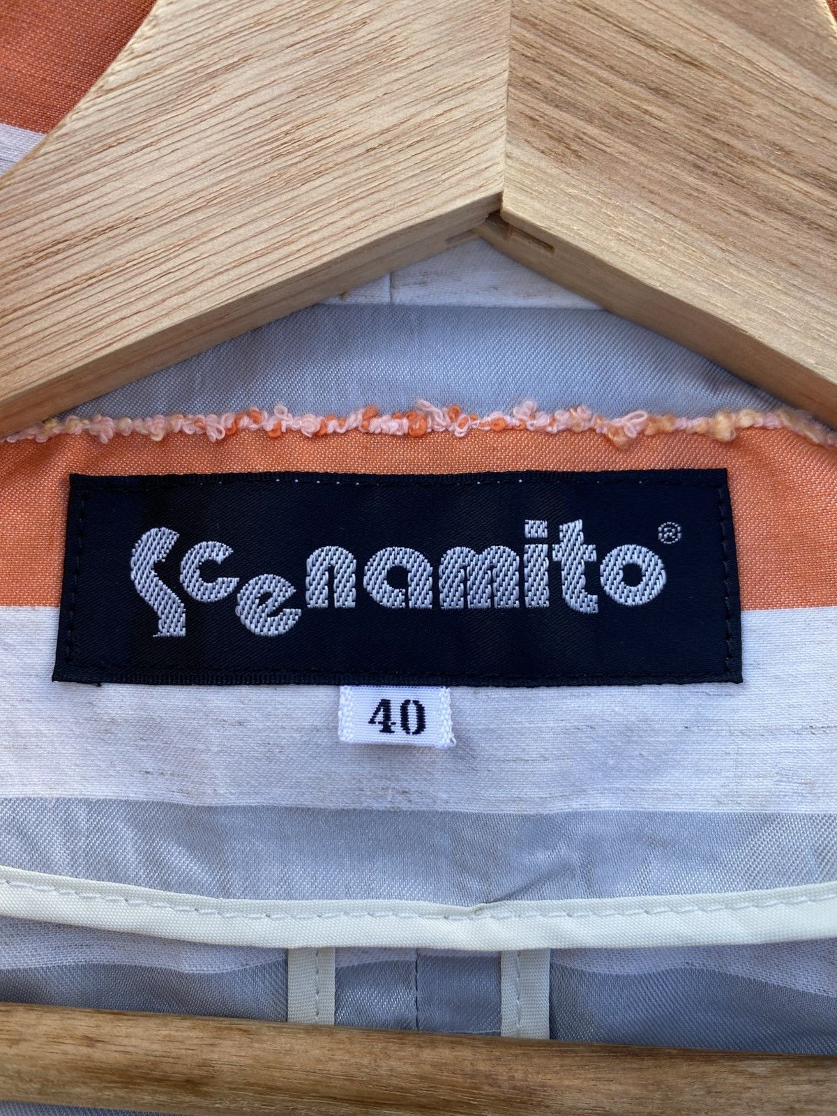 Japanese Brand Rare Vintage Stripes Raw Edge Design Women Blazer Size S / US 4 / IT 40 - 10 Thumbnail