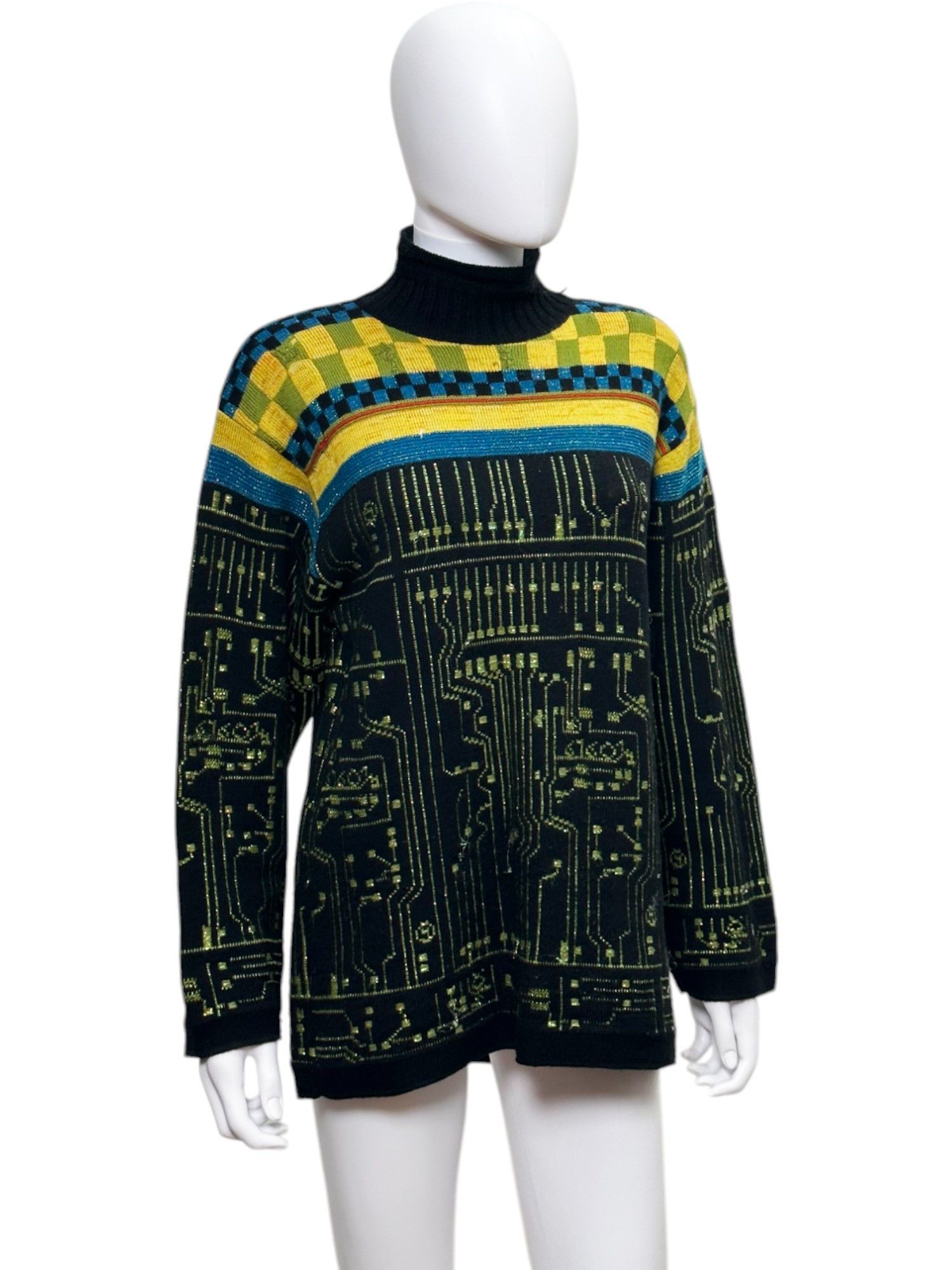 Jean Paul Gaultier AW1995 Cyber Turtleneck Size US M / EU 48-50 / 2 - 4 Thumbnail
