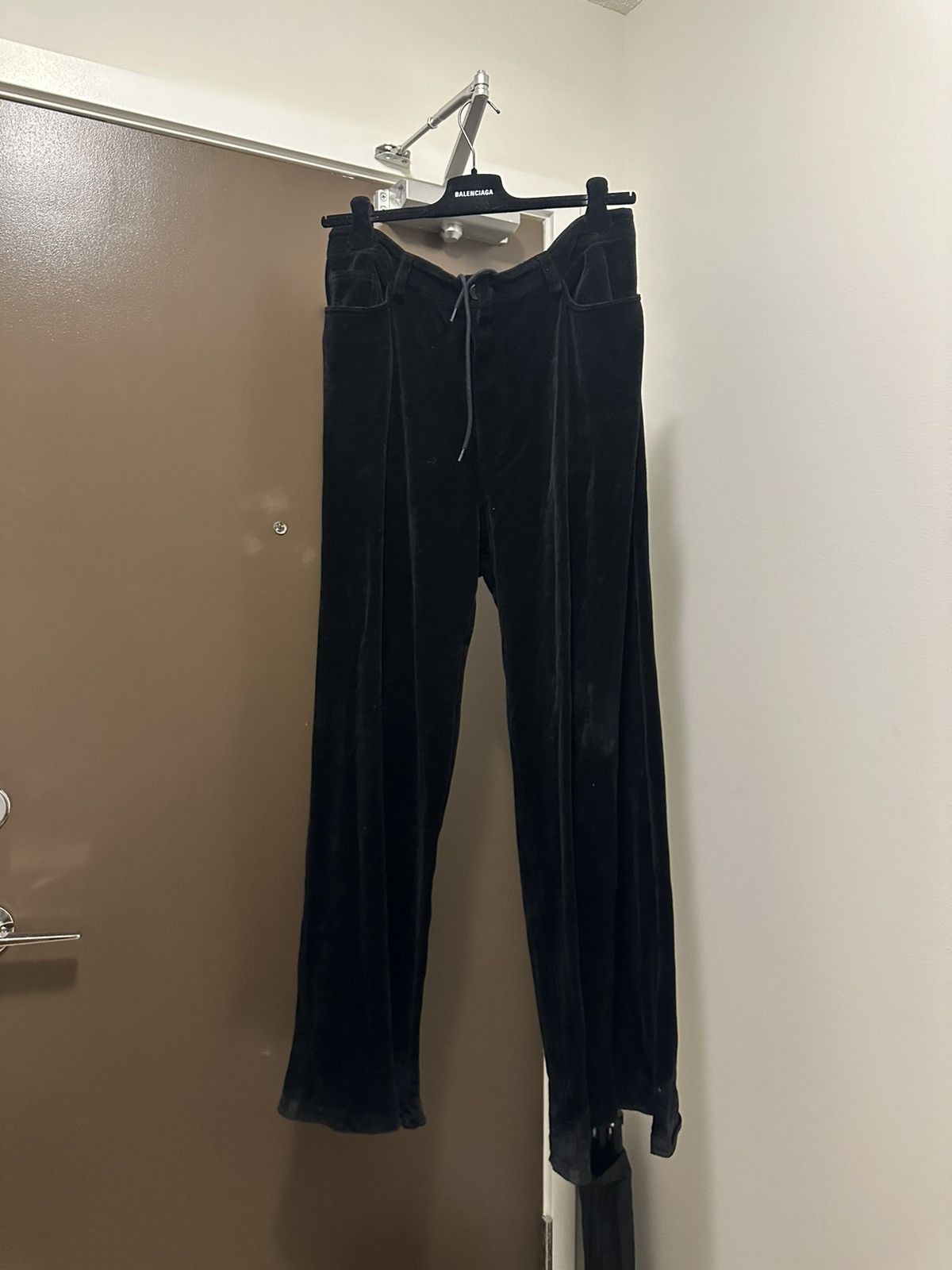 Balenciaga Velvet Pants | Grailed