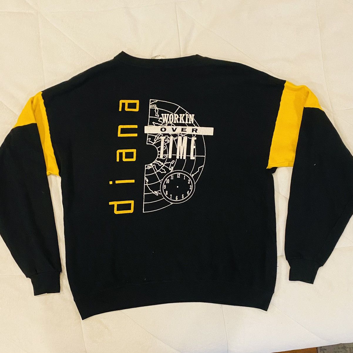 Vintage Vintage 1989 Diana Ross Workin Overtime Tour Sweatshirt XL Size US XL / EU 56 / 4 - 1 Thumbnail