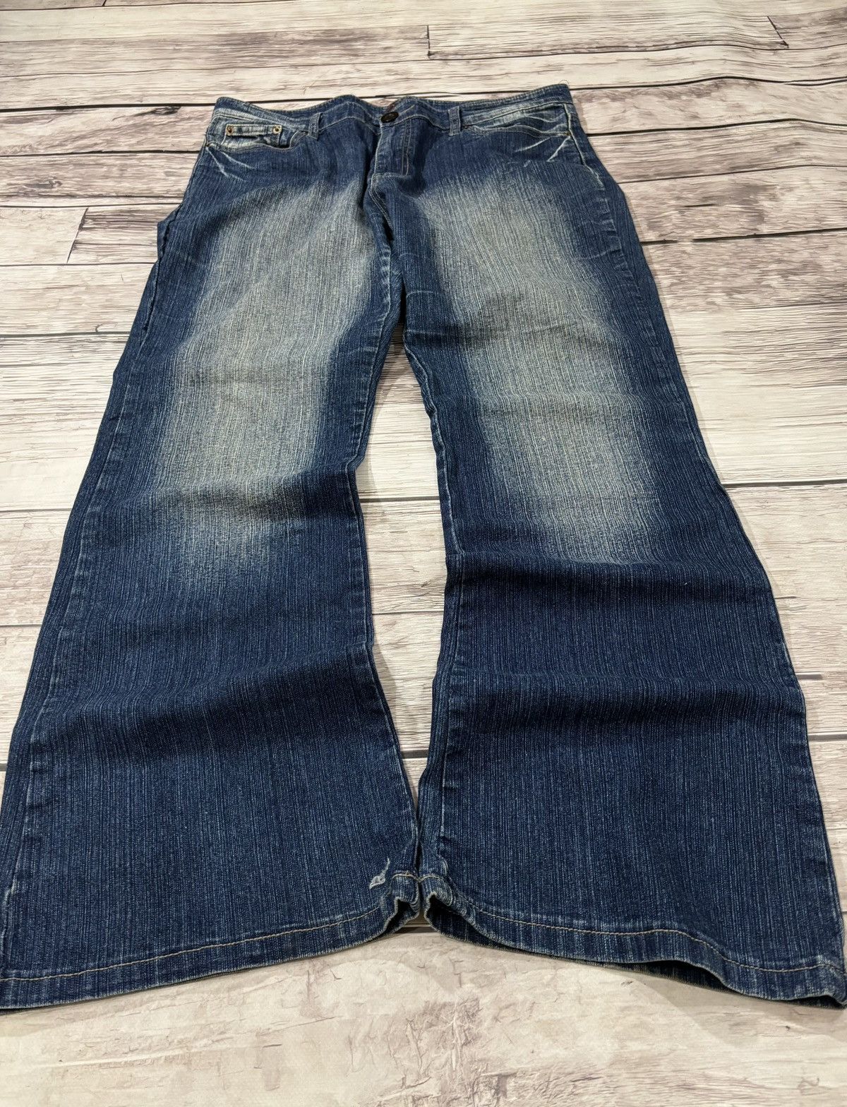 Hysteric Glamour × Japanese Brand y2k Flared Hysteric Glamour Japanese Denim Washed CRazy Size US 34 / EU 50 - 1 Thumbnail