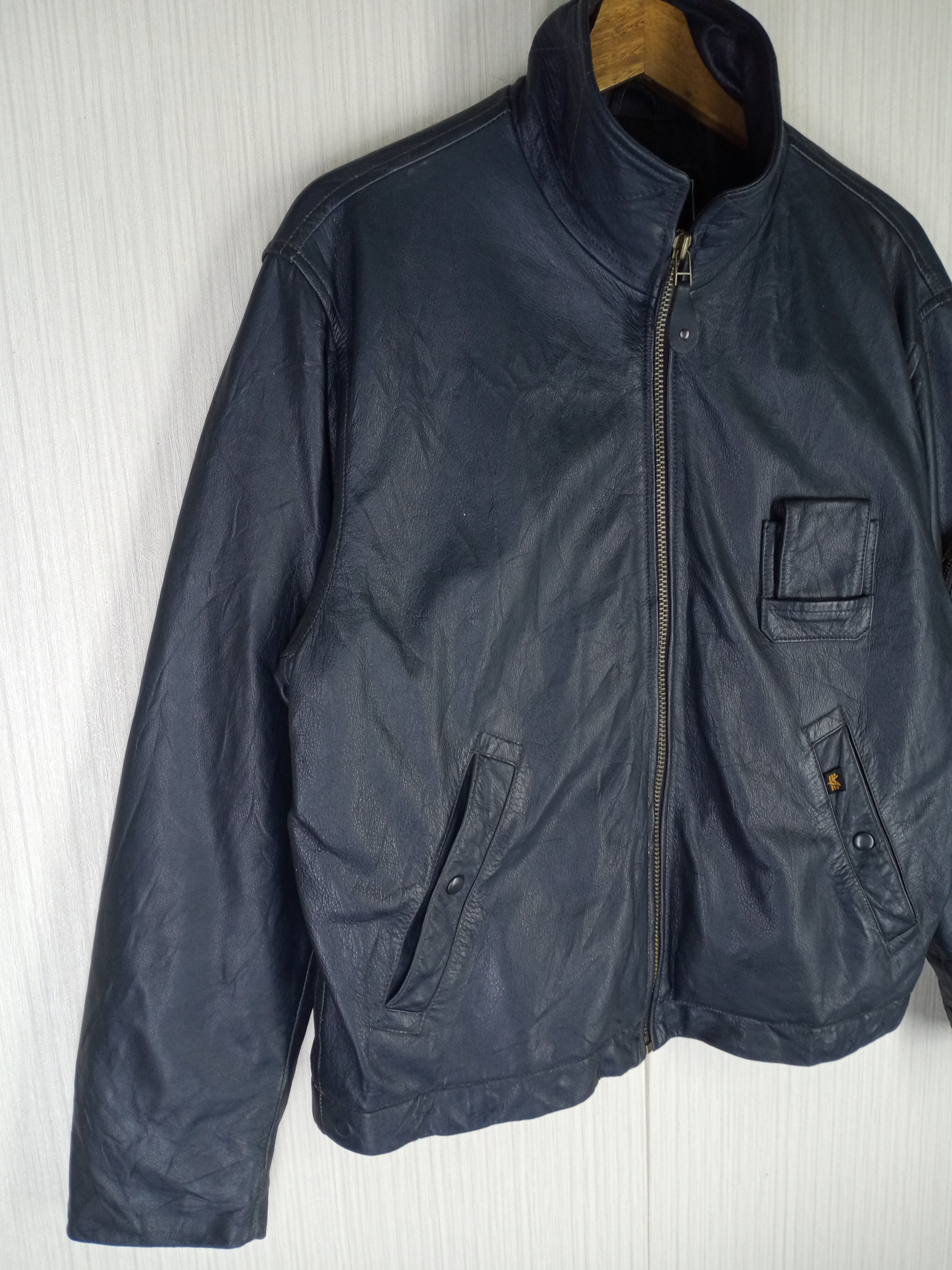 Alpha Industries VINTAGE ALPHA INDUSTRIES LEATHER GENUINE COWHIDE JACKET Size US M / EU 48-50 / 2 - 3 Thumbnail