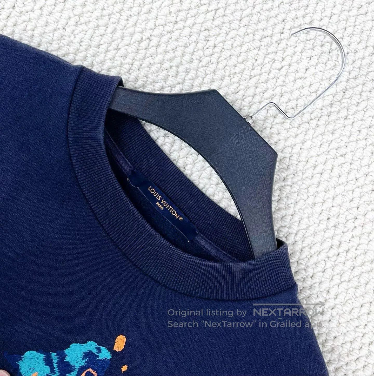 Louis Vuitton louis vuitton navy sweatshirt with butterfly logo. Size S / US 4 / IT 40 - 3 Thumbnail