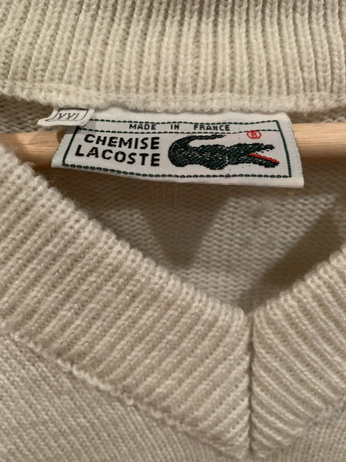 Lacoste Rare Lacoste Chemise Knit retro 90's sweater Size US XXL / EU 58 / 5 - 2 Thumbnail