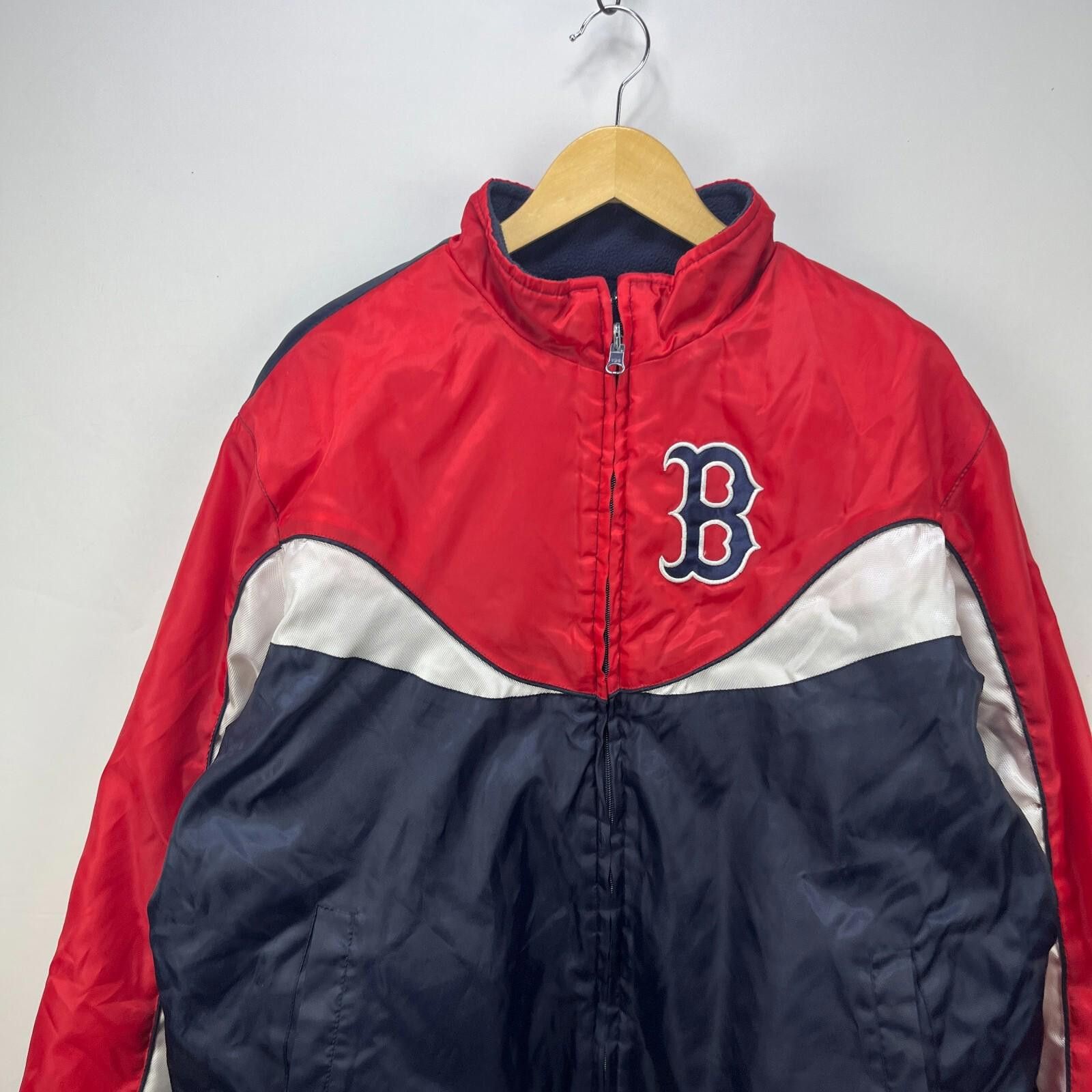 MLB intage Boston Red Sox Reversible Jacket MLB Large Size ONE SIZE - 2 Thumbnail
