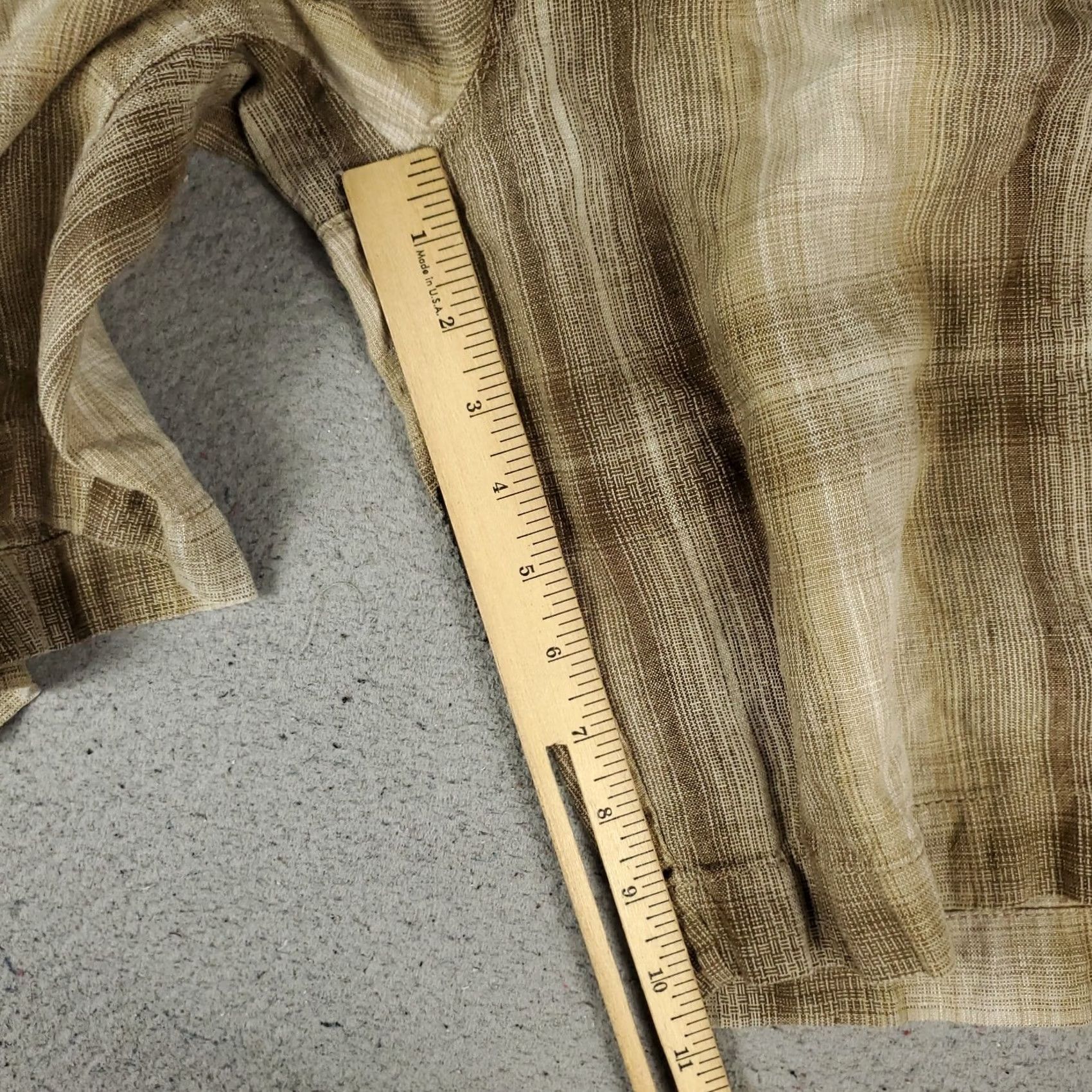 Tommy Bahama Tommy Bahama Shorts Mens Size 36 Brown Plaid Linen Casual Flat Front Chino Size US 36 / EU 52 - 6 Thumbnail
