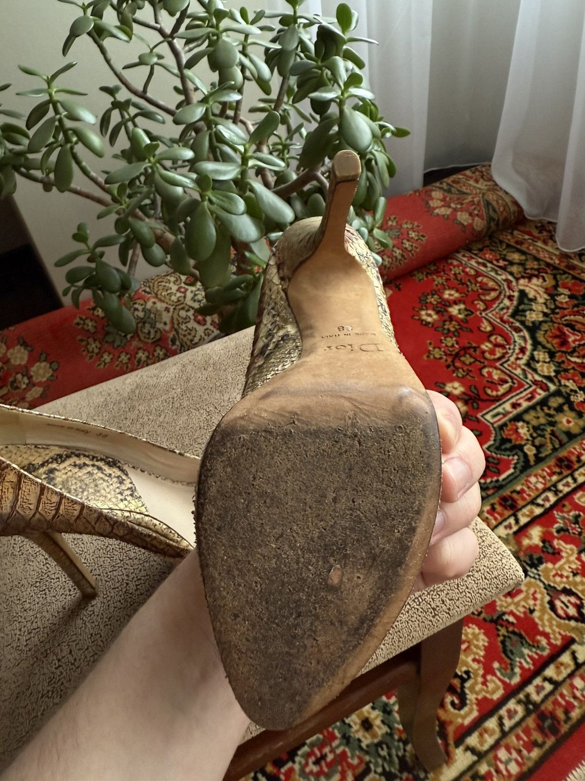 Dior Python Heels
