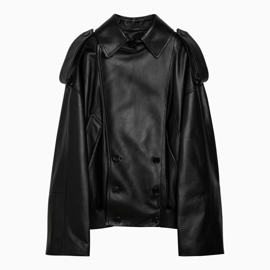Loewe o1d2blof0824 Leather Jacket in Black Size S / US 4 / IT 40 - 1 Thumbnail