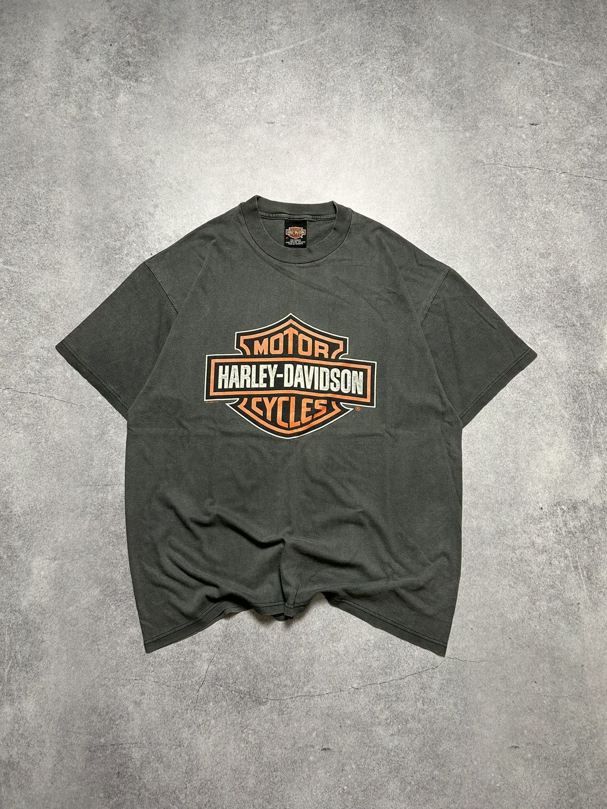 Harley Davidson × Vintage vintage 1996 Harley Davidson Dick Farmer Made in USA t-shirt Size US XL / EU 56 / 4 - 1 Thumbnail