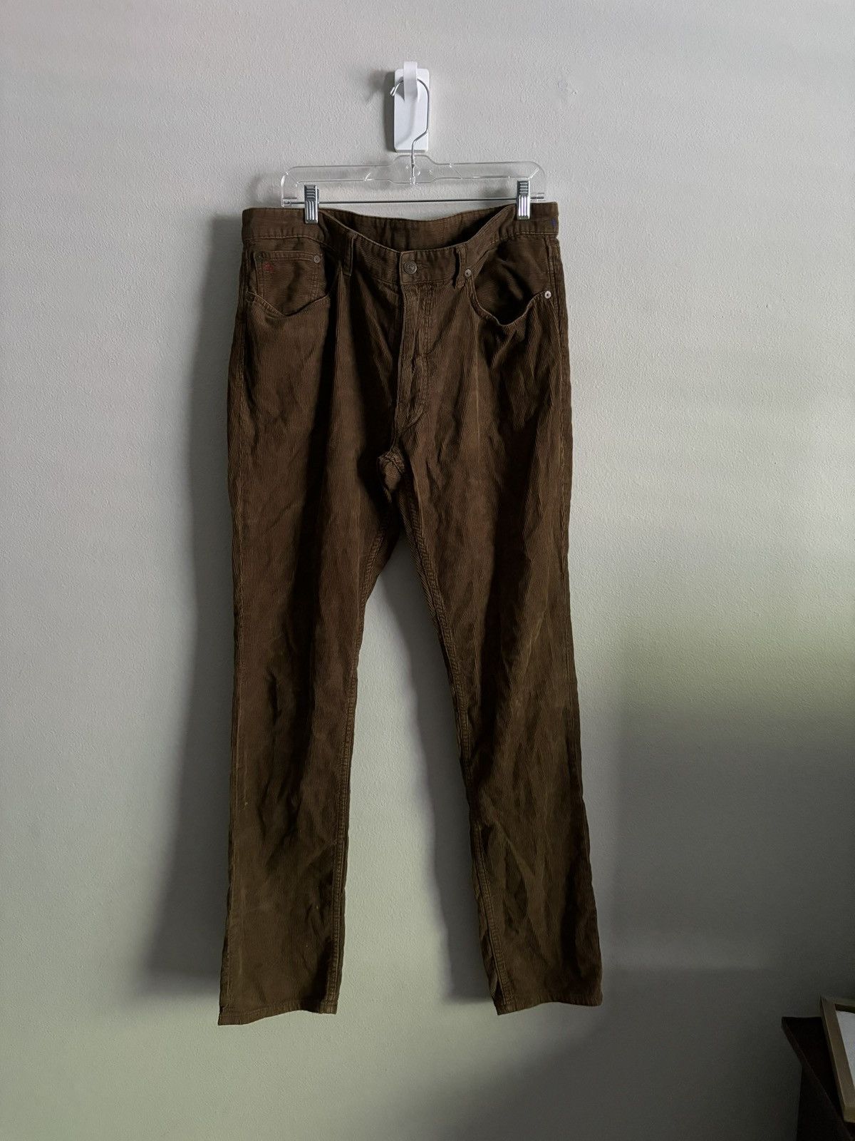 Polo Ralph Lauren Vintage Polo Ralph Lauren Men's Brown Corduroy Trousers Size US 37 - 1 Thumbnail