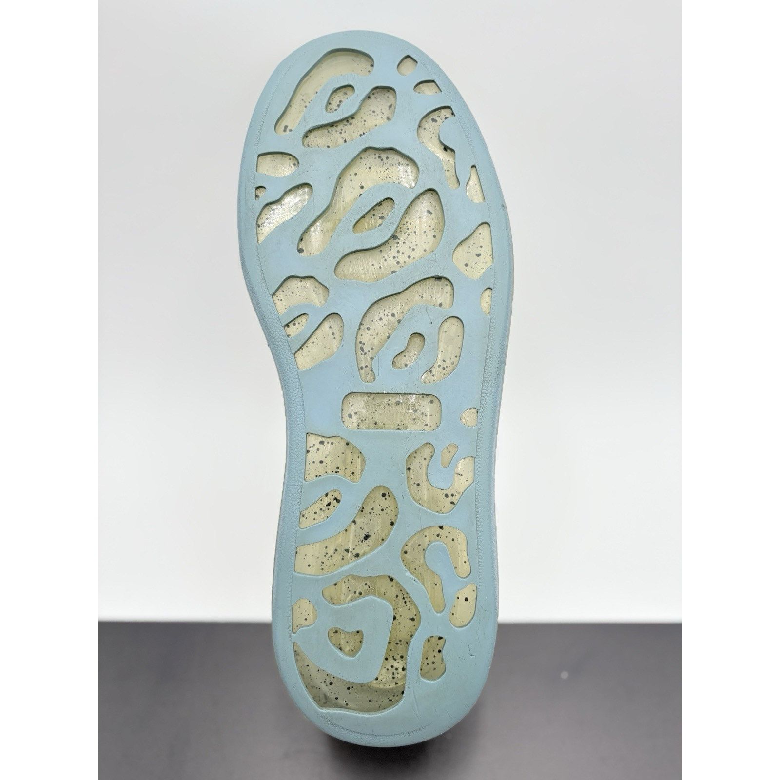 Alexander McQueen Alexander McQueen Clear Sole ' Splatter Blue ' | GREAT COND! Size US 11 / EU 44 - 13 Thumbnail