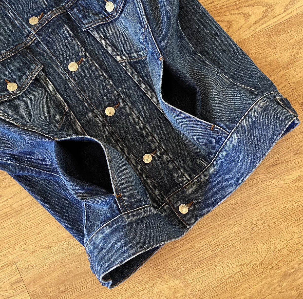 Sandro Sandro Paris Denim Jacket x Luxury x Streetwear Size US L / EU 52-54 / 3 - 8 Thumbnail