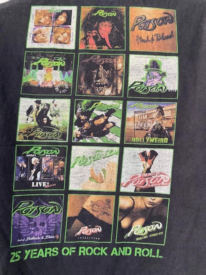 Vintage Poison 25 Years Of rock Size US M / EU 48-50 / 2 - 3 Thumbnail