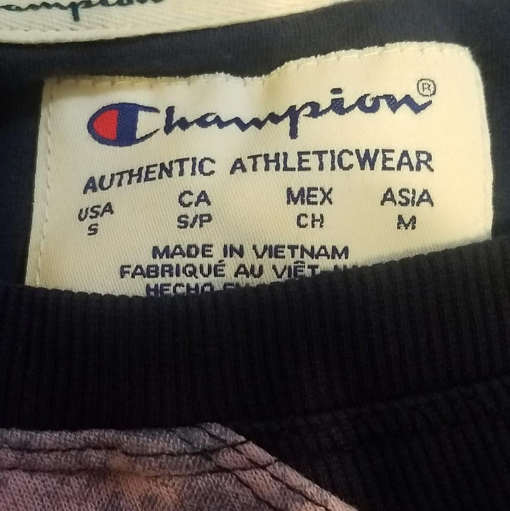 Champion Champion Women's Tie-Dye Sweatshirt Blue and Pink Size Small Size S / US 4 / IT 40 - 3 Thumbnail