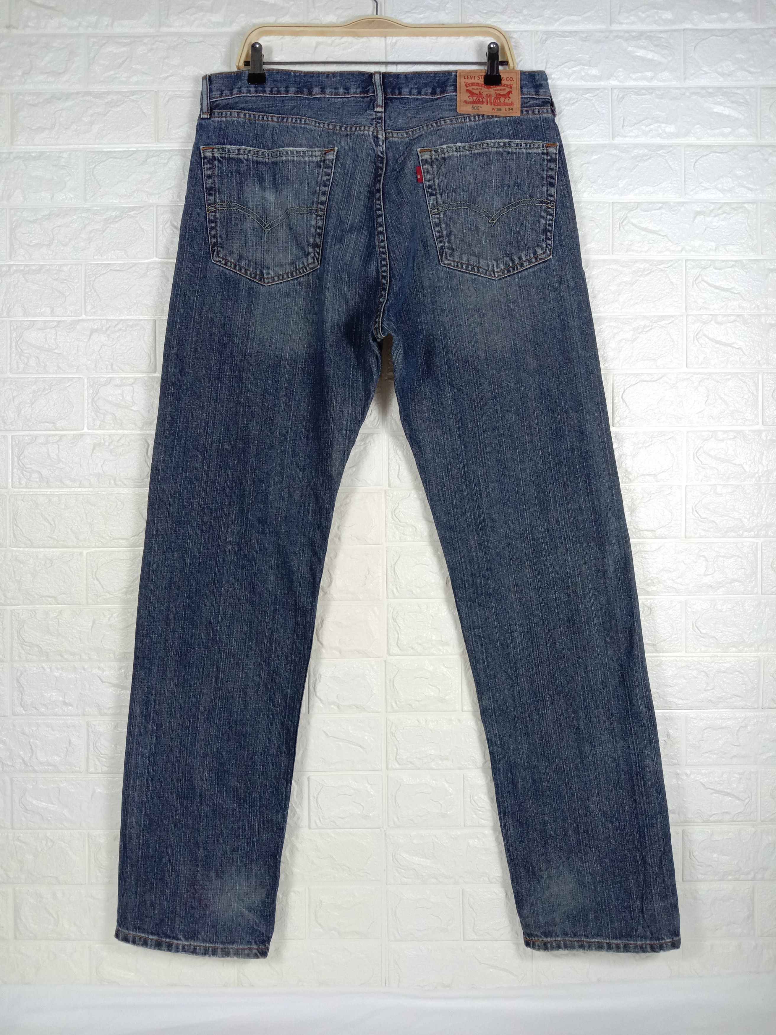 Levi's Vintage Levi's 505 Jeans Earth Tone Straight Fit Denim Size US 36 / EU 52 - 5 Thumbnail