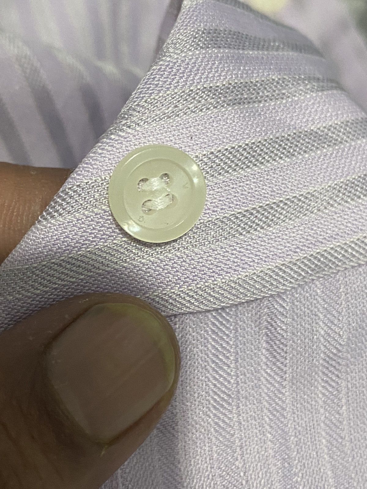 Givenchy × Vintage Givenchy Button Up Shirt Purple With Logo Fits Large Size US XL / EU 56 / 4 - 12 Thumbnail