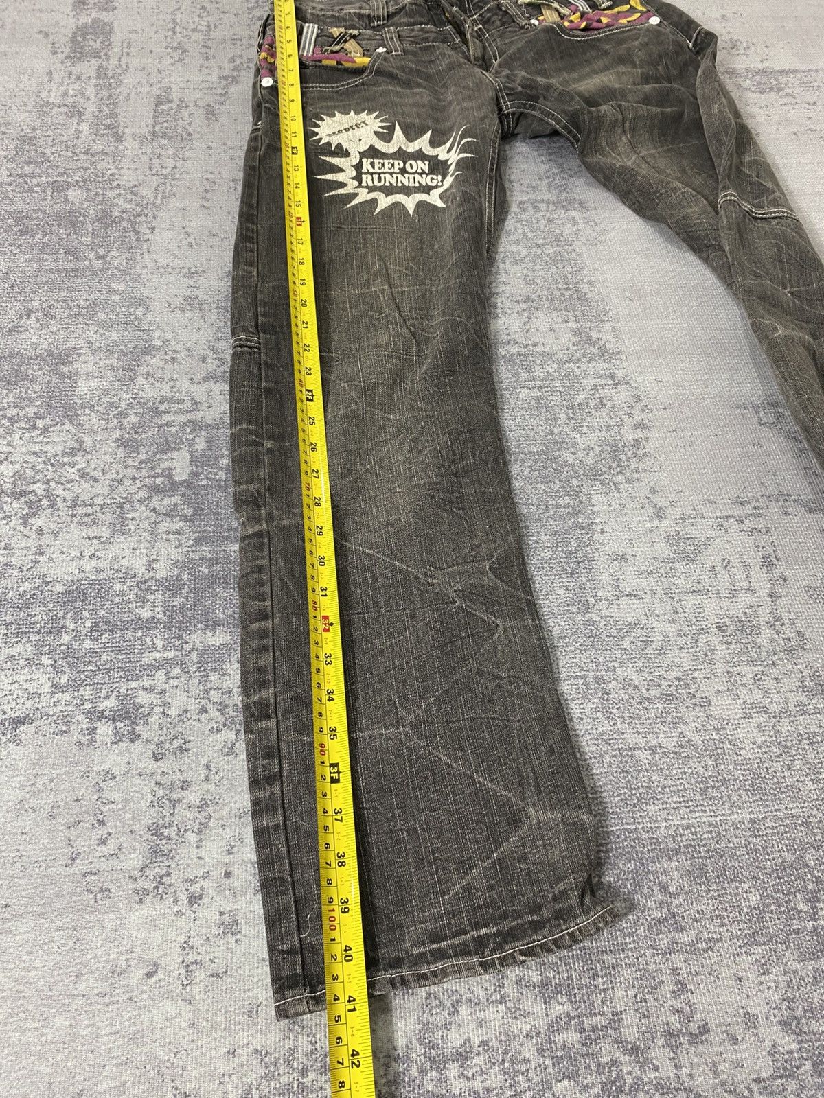 Hysteric Glamour double waist dominate y2k jeans pant Size US 28 / EU 44 - 3 Thumbnail