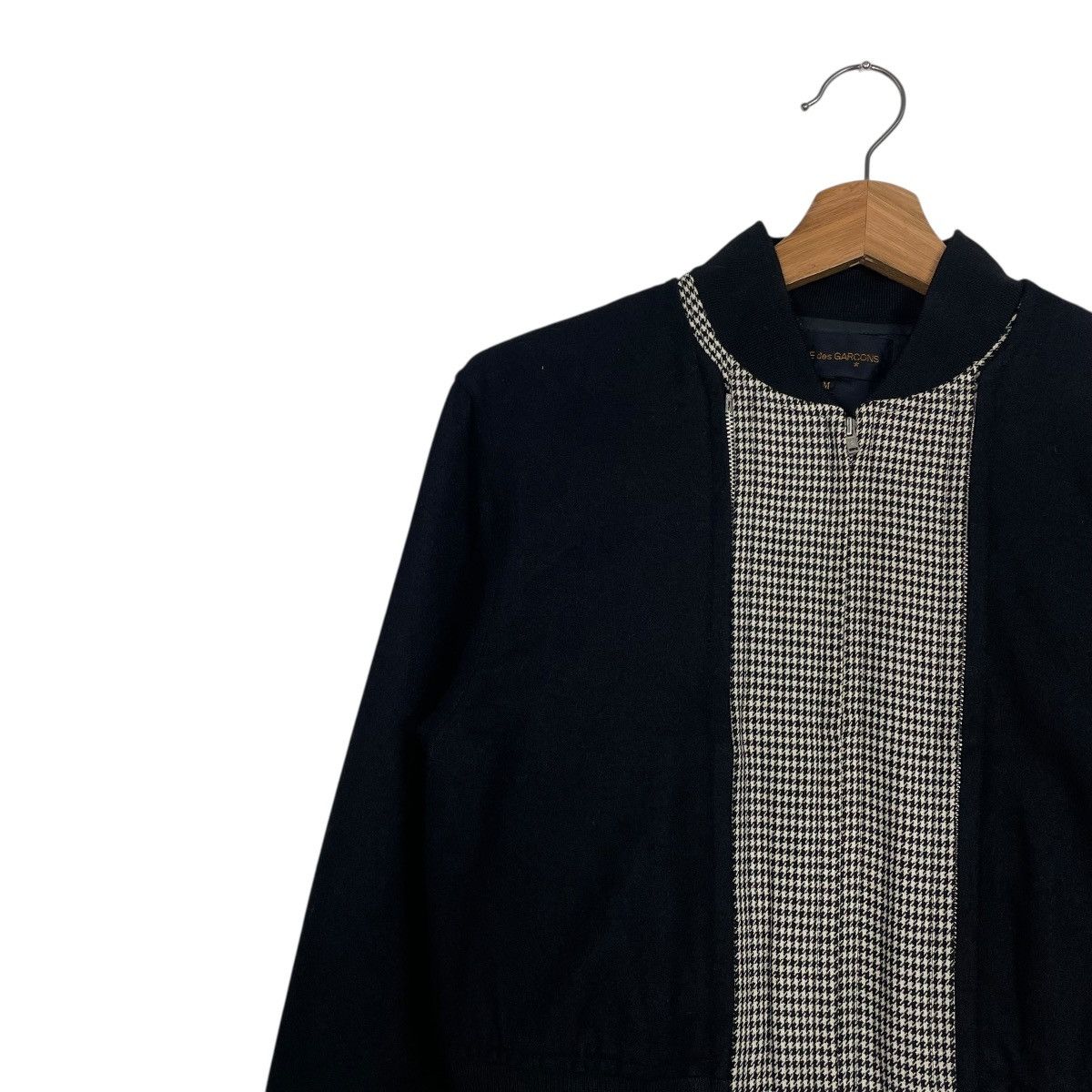 Comme des Garcons AD1989 Comme Des Garcons Double Layer Houndstooth Bomber Size US S / EU 44-46 / 1 - 7 Thumbnail