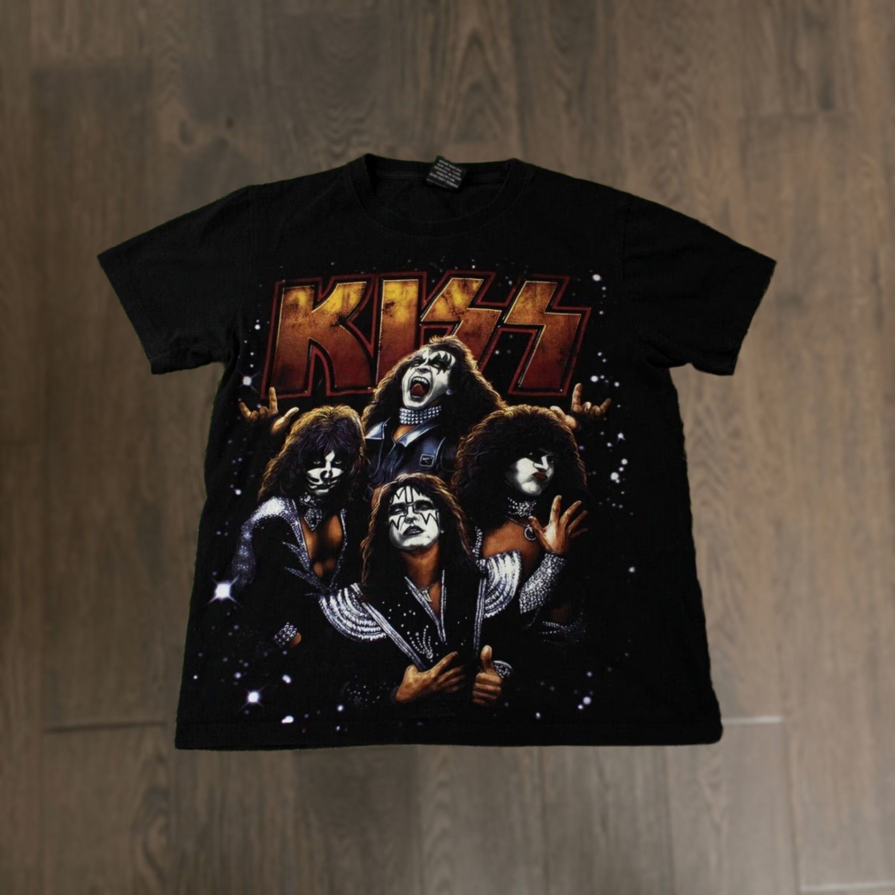 Vintage KISS SHORT SLEEVE Shirt Men Rock Shirt Kiss Rockatee s TEE Jersey Size S Black Small 100% Cotton Size US S / EU 44-46 / 1 - 1 Thumbnail