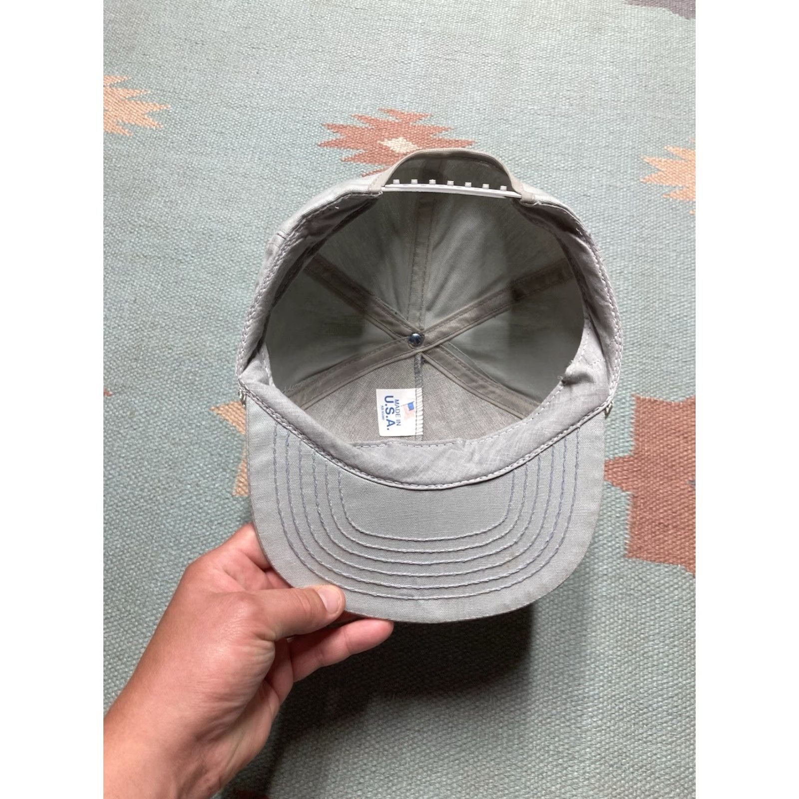 Vintage VINTAGE 80s 90s SnapBack hat cap sealed power car mechanic automobile USA made Mens Adjustable Gray Snapback USA Size ONE SIZE - 6 Thumbnail