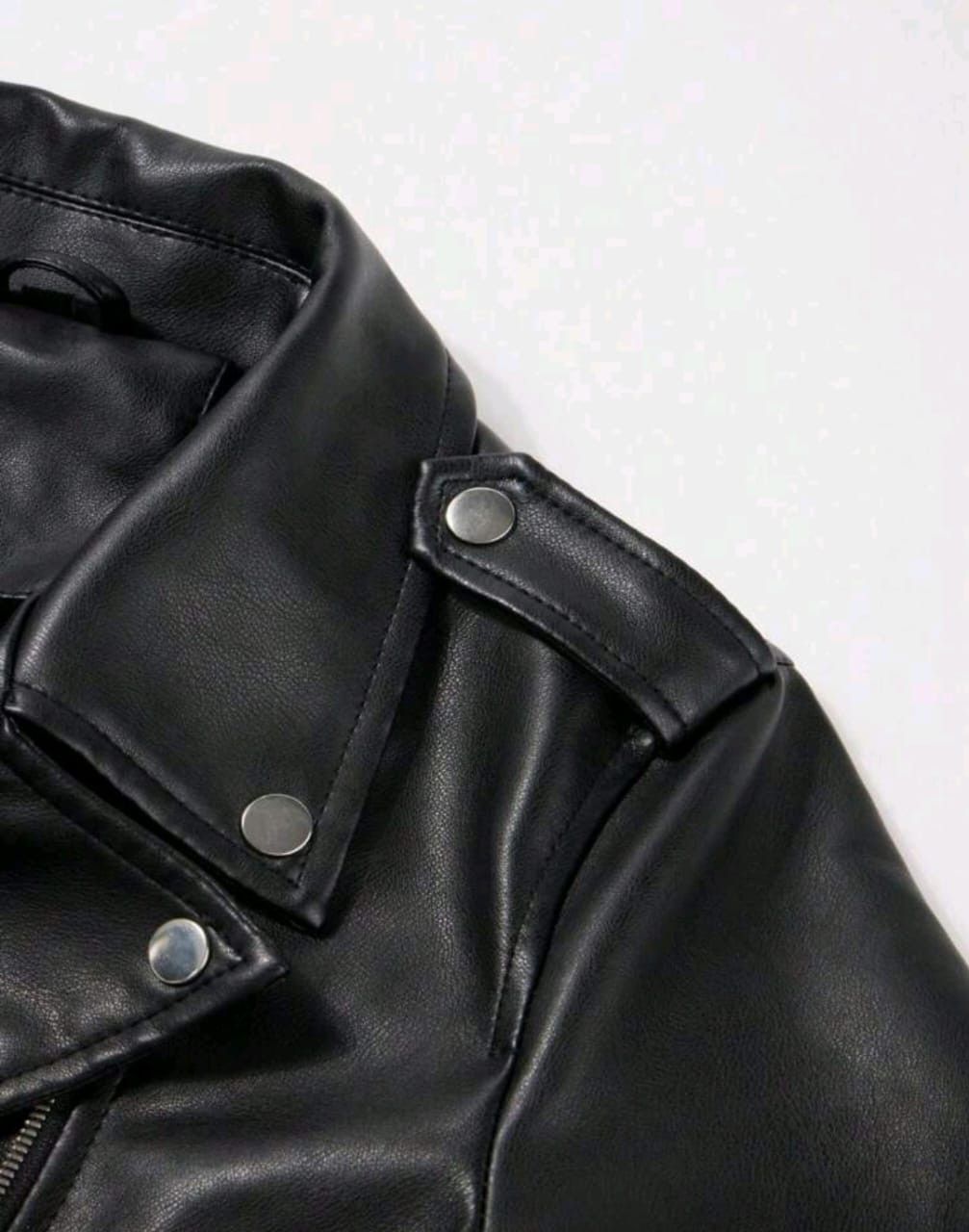 Other Women’s Black PU Leather Biker Jacket – Moto Style Size S / US 4 / IT 40 - 5 Thumbnail