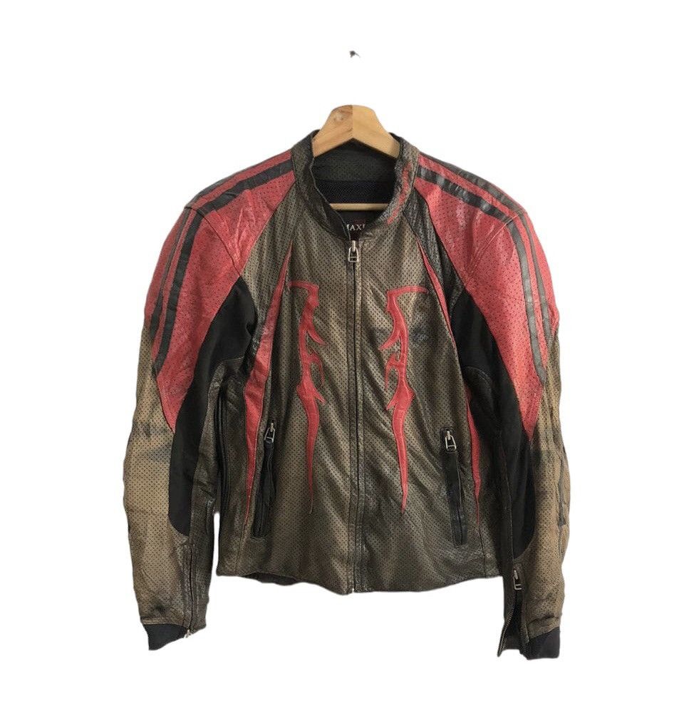 Japanese Brand Vintage Maxler Rider Motorsport Leather Jacket Size US L / EU 52-54 / 3 - 1 Thumbnail