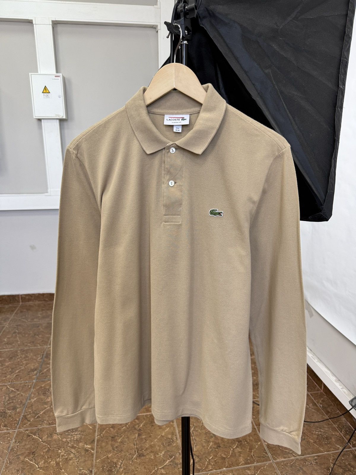 Lacoste 🇫🇷 Lacoste Classic Fit Polo Long Sleeve Made in France Rare Size US M / EU 48-50 / 2 - 1 Thumbnail