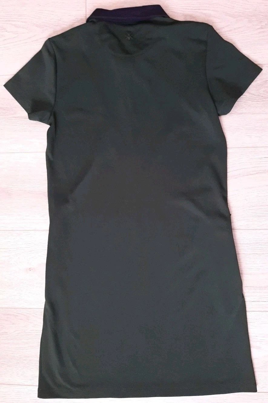 Tory Burch Tory Burch Women’s Small Pique Chevron Polo Minidress Green Size S / US 4 / IT 40 - 7 Thumbnail
