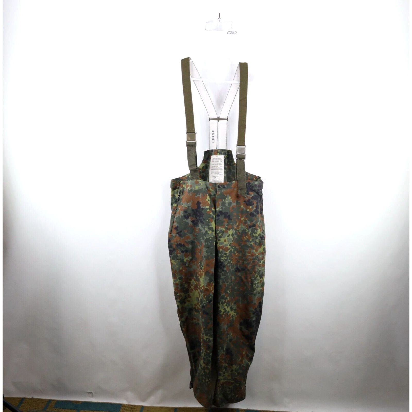 Vintage Vtg 90s Mens Size Large Waterproof Goretex German Military  Camouflage Overalls