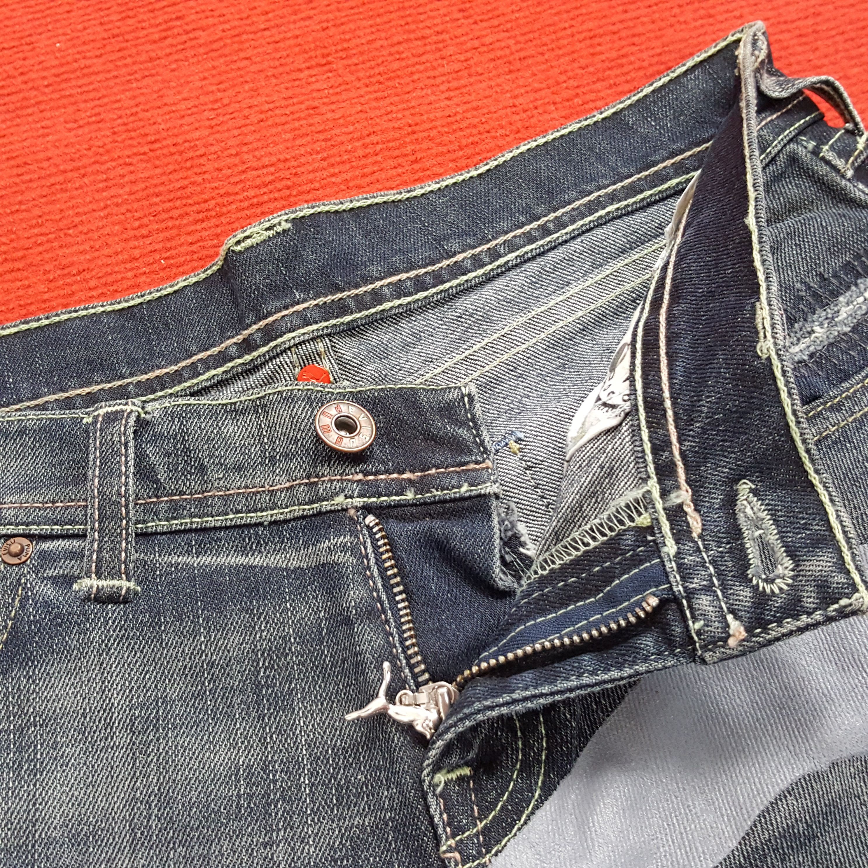 Evisu × Puma × Vintage Evisu X Puma Japanese Brand Custom Daicock Style Jeans Size 30" / US 8 / IT 44 - 13 Thumbnail