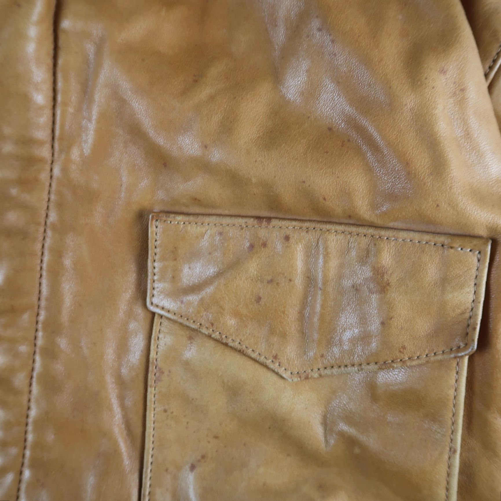 Vintage VINTAGE Overland M-65 Military Jacket Men L Brown Leather Mid-Length Ladies? No, Men’s L. Size US L / EU 52-54 / 3 - 4 Thumbnail