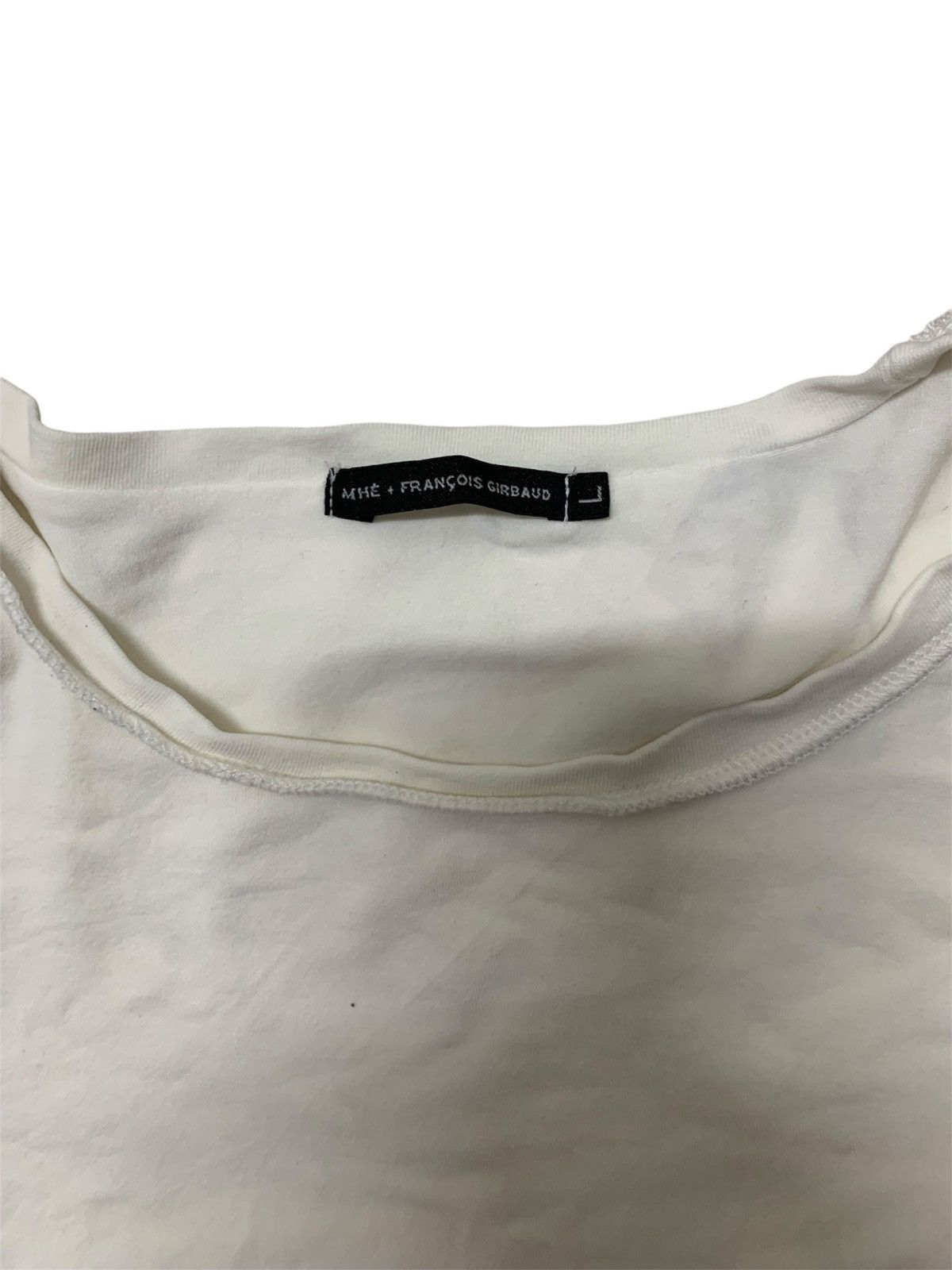 Designer × Marithe + Francois Girbaud Mfg spell out white t-shirt Size US L / EU 52-54 / 3 - 6 Thumbnail