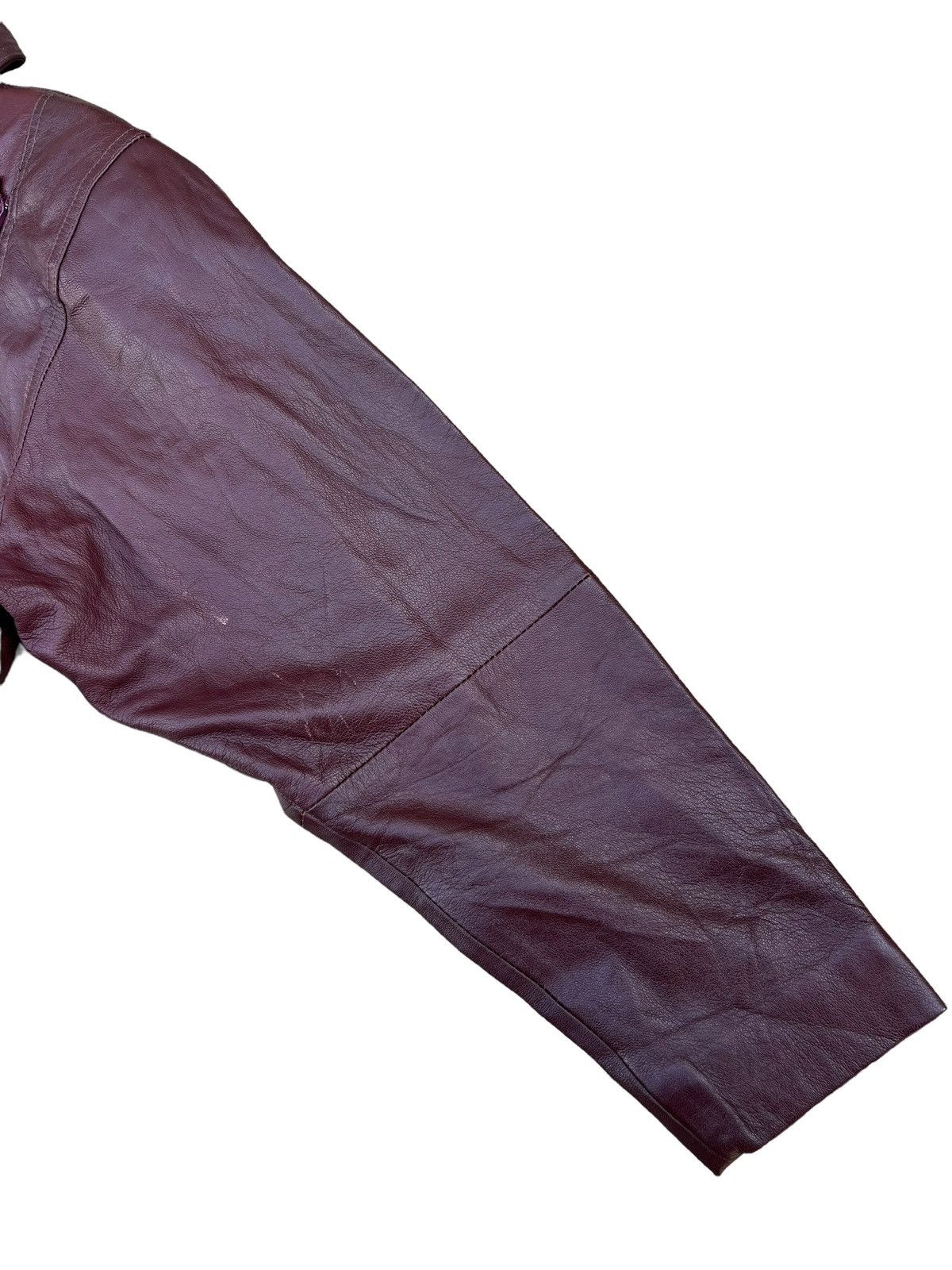 Vintage Vintage Unknown Fade Patina Leather Zipper Biker Dress Size XS / US 0-2 / IT 36-38 - 12 Thumbnail