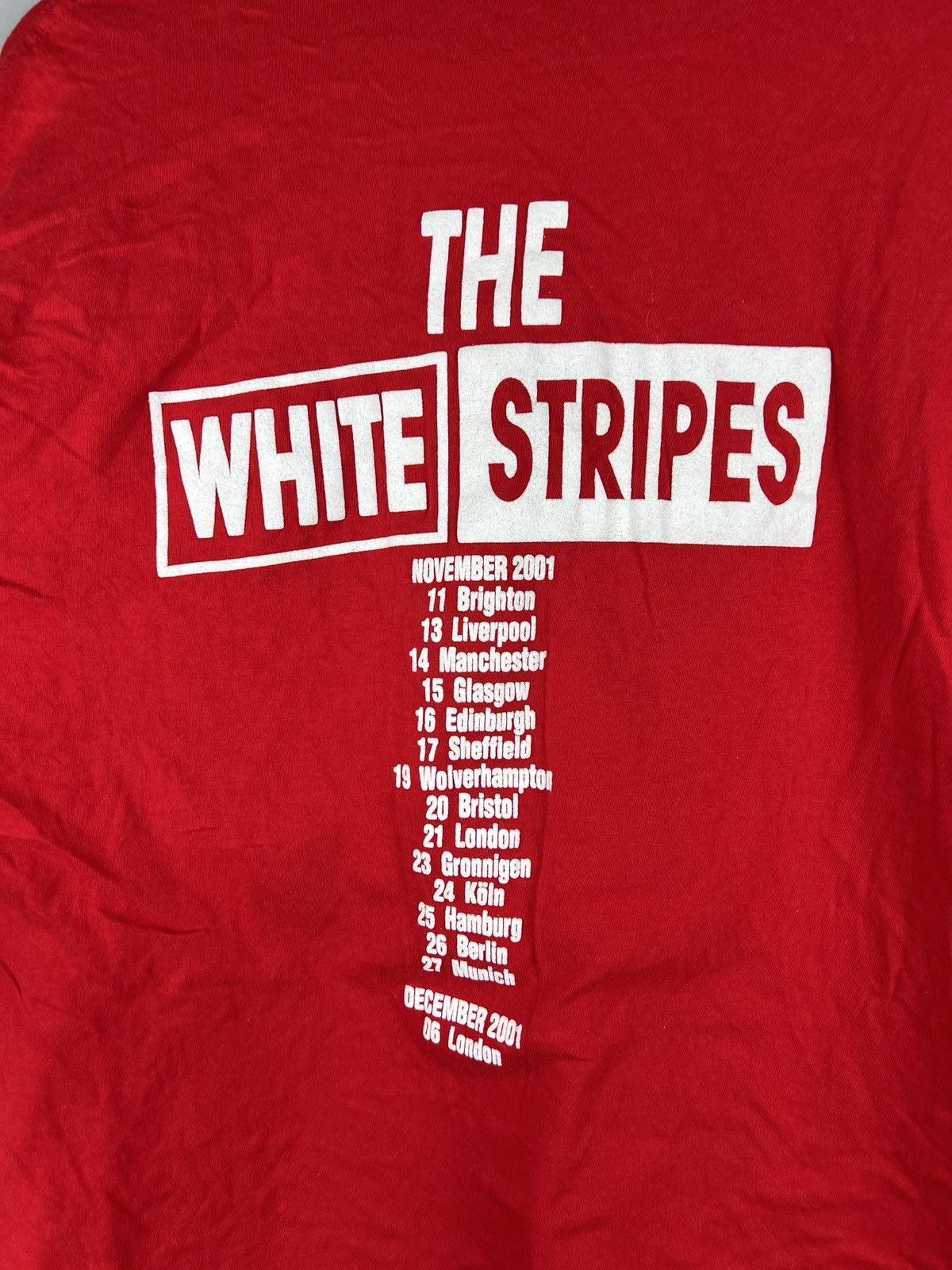 Band Tees The White Stripes 2001 Tour Band tee Size US XL / EU 56 / 4 - 6 Thumbnail