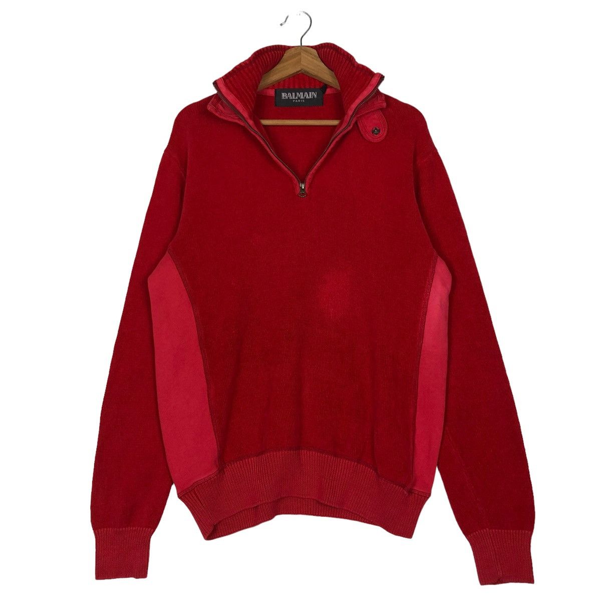 Balmain 🔥VINTAGE SWEATSHIRT BALMAIN PARIS TURTLE NECK Size US XL / EU 56 / 4 - 11 Thumbnail