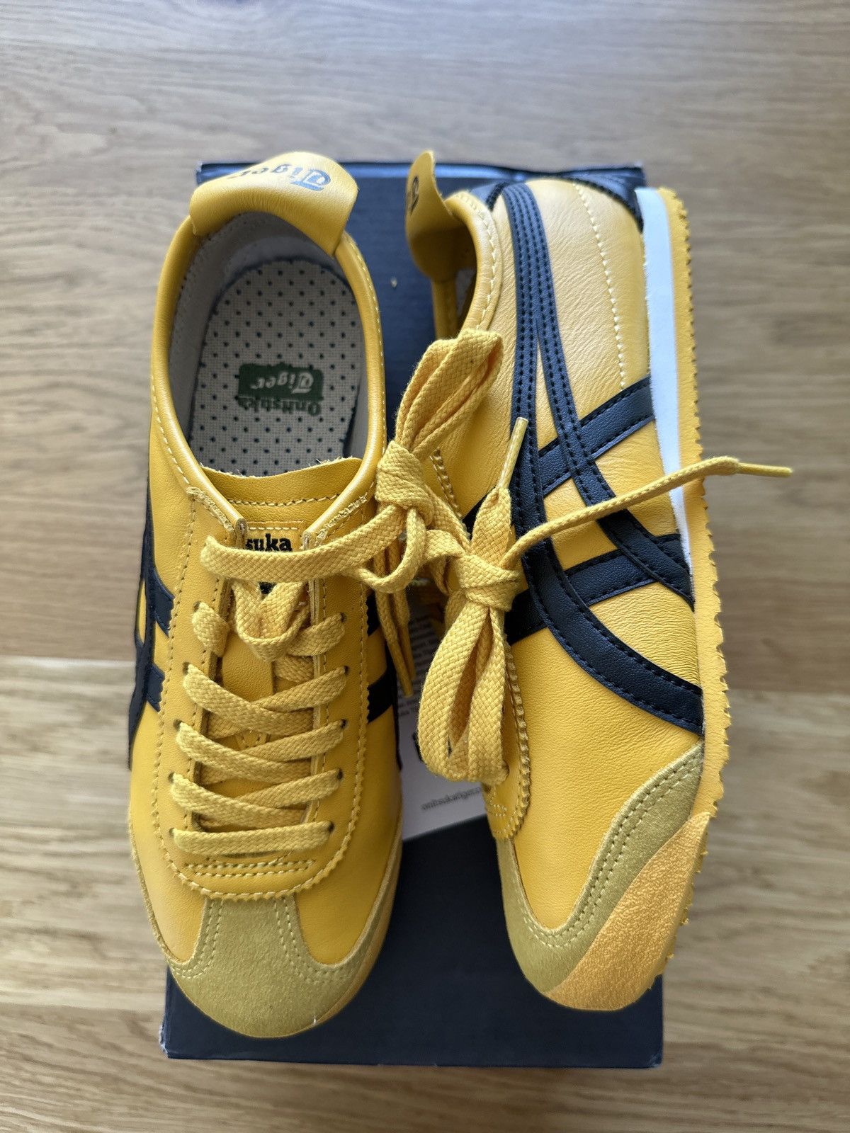 image of Onitsuka Tiger Mexico 66 Shoes in Yellow/Black, Women's