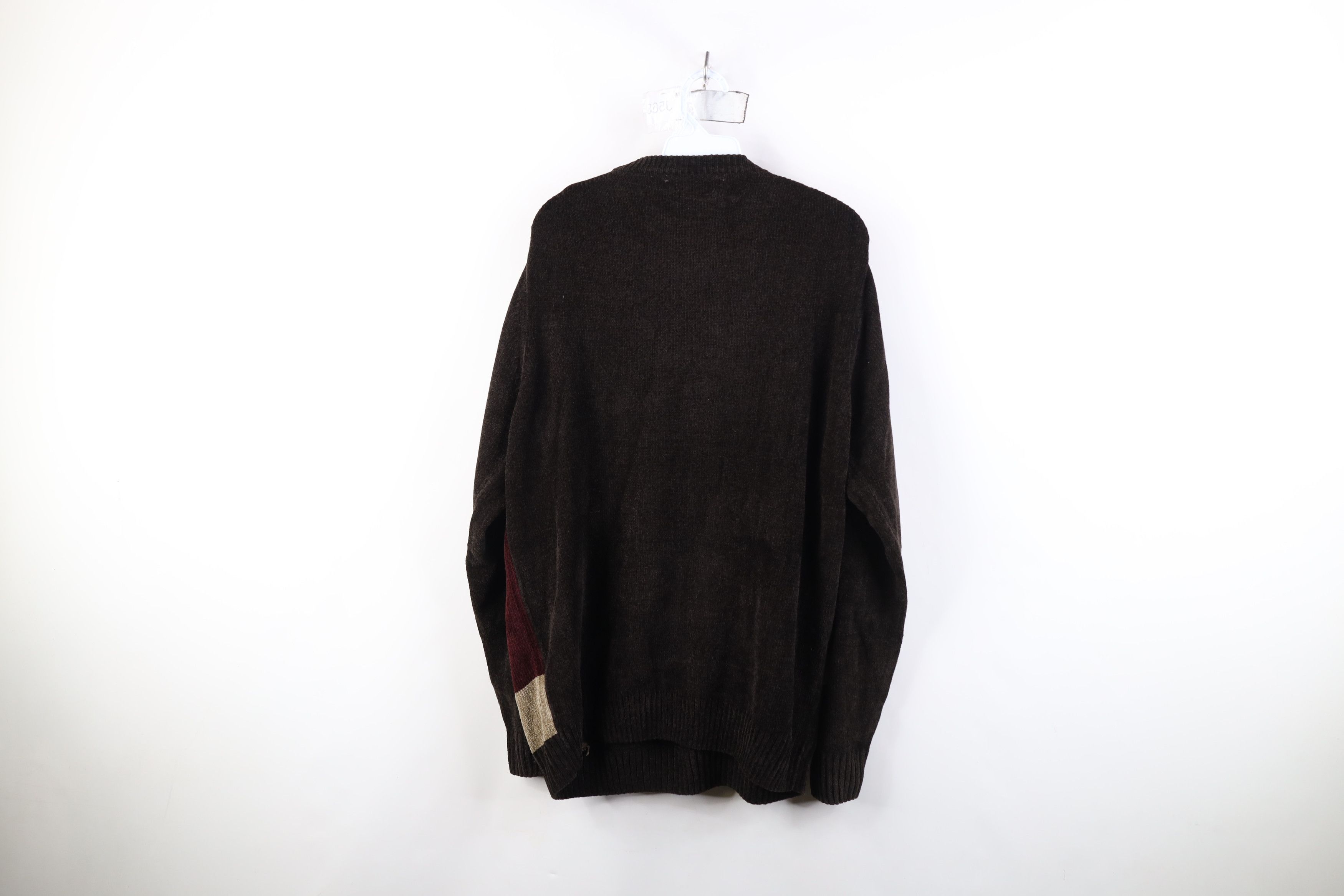 Vintage Vintage 90s Streetwear Fleece Crewneck Sweater Earth Tone Size US XL / EU 56 / 4 - 9 Thumbnail