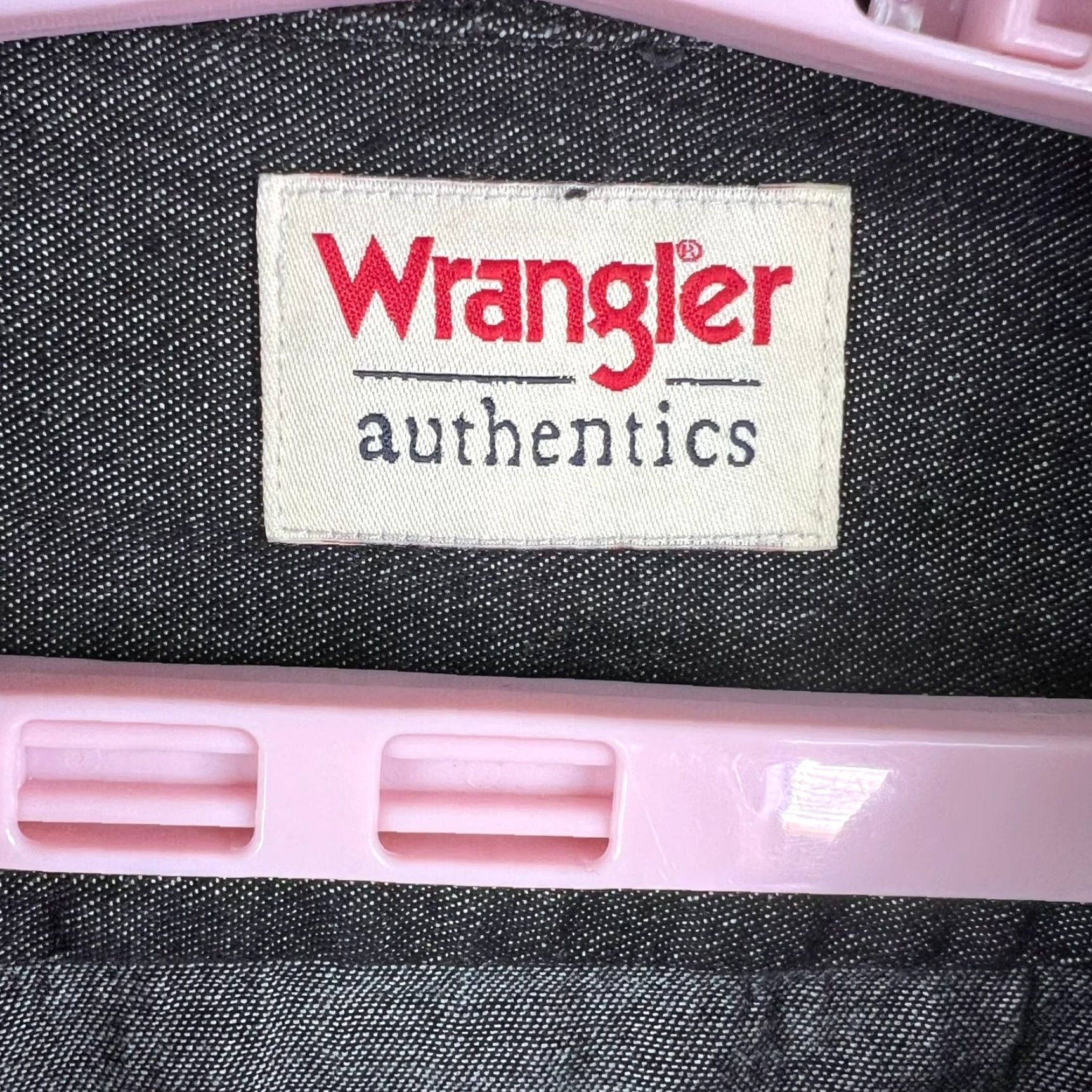 Wrangler Wrangler Authentic Western Button-Up Shirt XL Black Long Sleeve Casual Fit Mens Size US XL / EU 56 / 4 - 4 Thumbnail