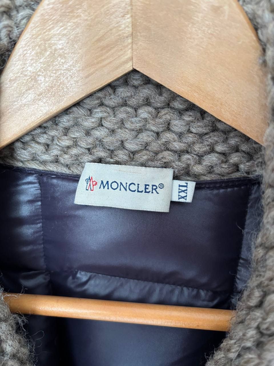 Moncler Vintage Moncler Wool Down Jacket Size US XL / EU 56 / 4 - 11 Thumbnail