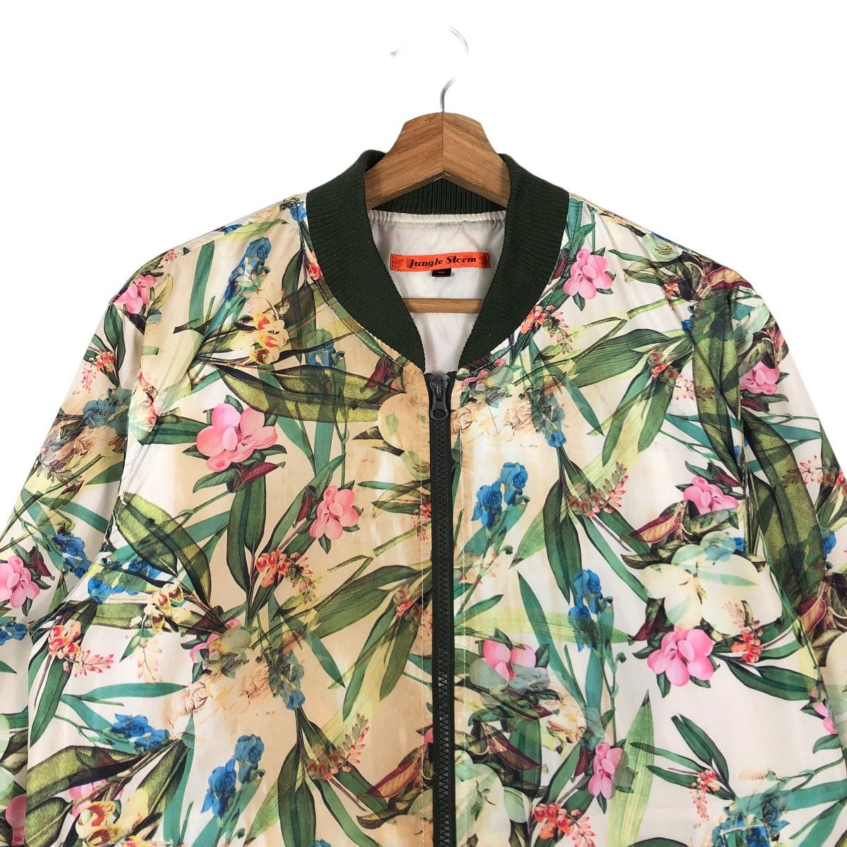 Japanese Brand 🔥90’s Jungle Storm Bomber Jacket Full Print Flower Size US M / EU 48-50 / 2 - 2 Thumbnail