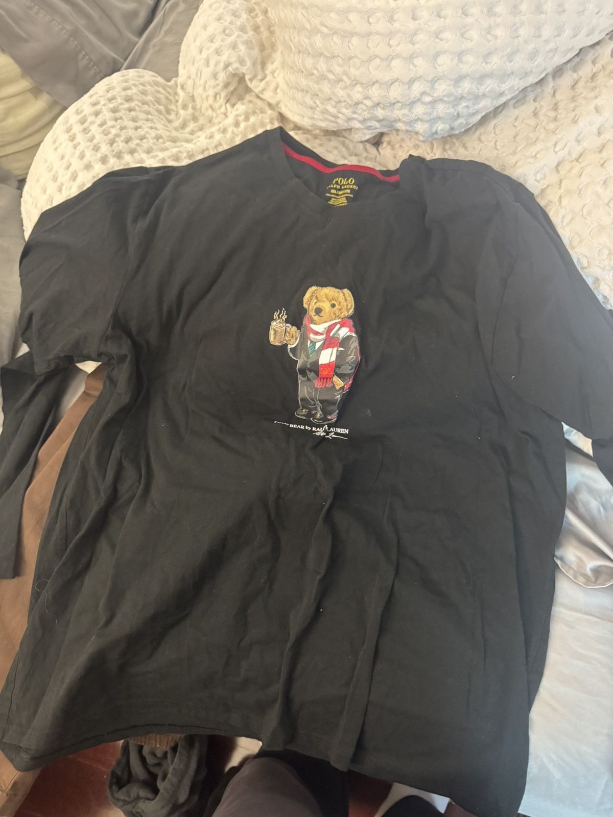 Polo Ralph Lauren Polo Ralph Lauren Polo Bear Graphic Long Sleeve Tee Size US XXL / EU 58 / 5 - 1 Thumbnail