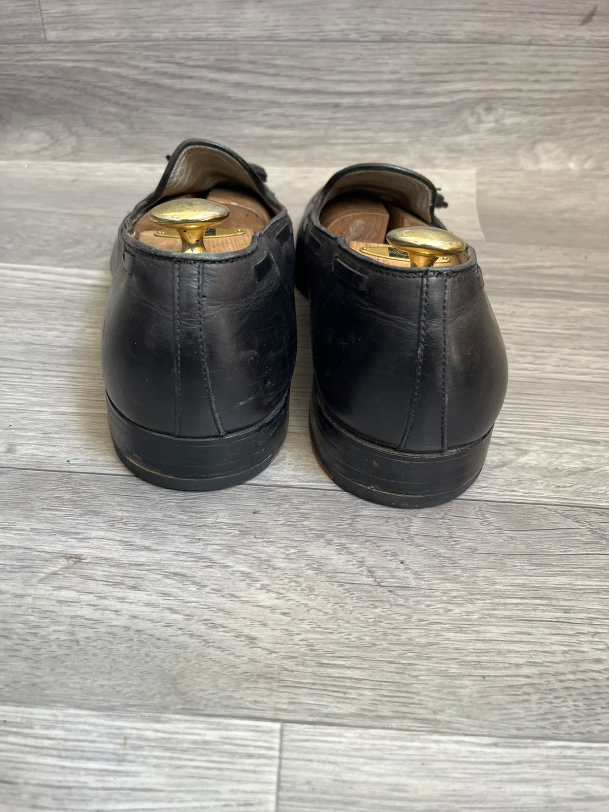 Alden Alden Black Leather Tassel Loafer Sz 13C Size US 13 / EU 46 - 3 Thumbnail