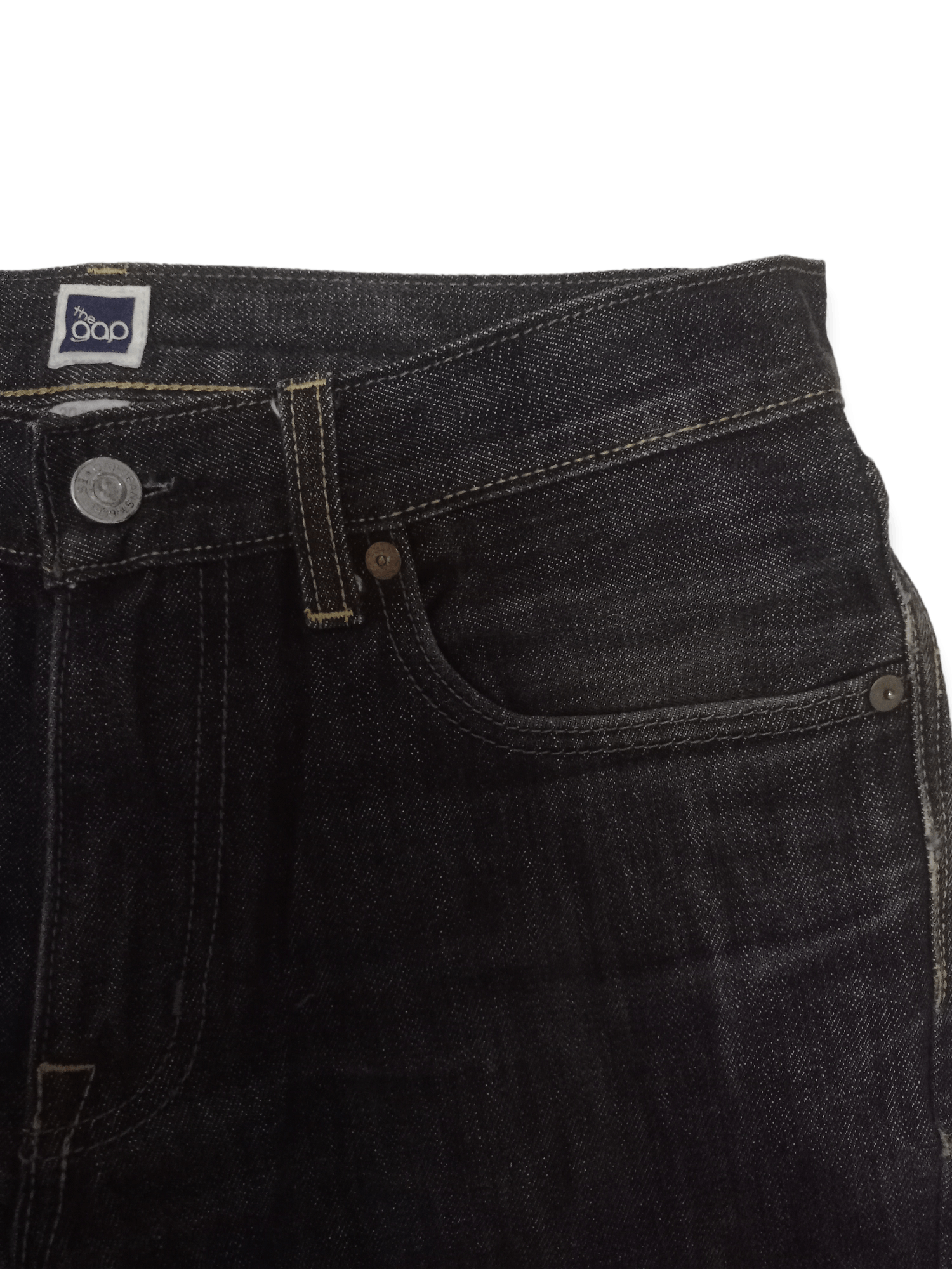 Gap Vintage Gap White Oak Cone Distressed Style Black Jeans Size US 28 / EU 44 - 7 Thumbnail